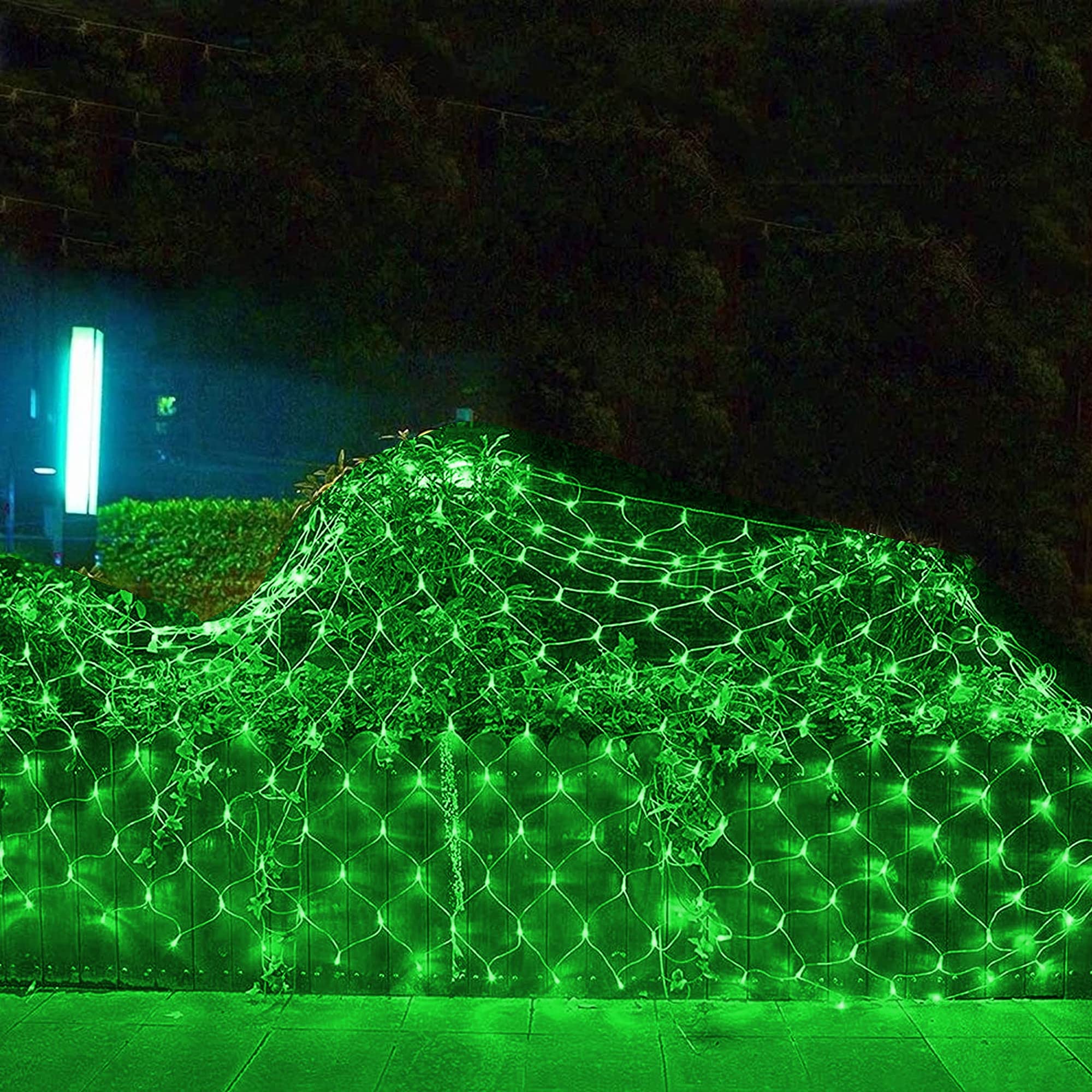 Dazzle Bright St. Patrick'S Day 360 Led Net Lights, 12Ft X 5 Ft Connectable Waterproof String Lights With 8 Modes, Christmas Decorations For Indoor Outdoor Xmas Party Yard Garden Bushes Decor (Green)
