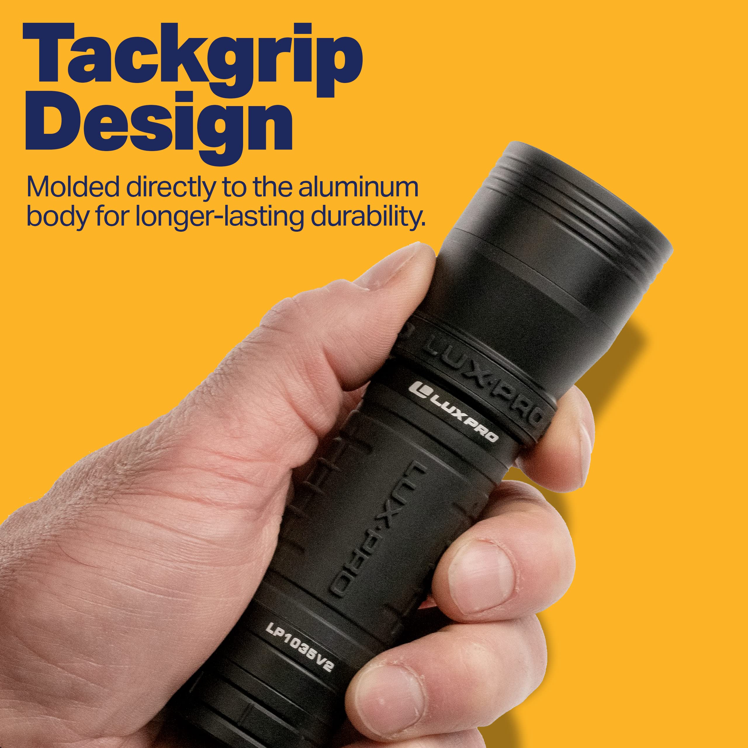 LUXPRO LP1035V2 Zoom Focus CREE LED Flashlight, High Lumen, Tactical Handheld, Black