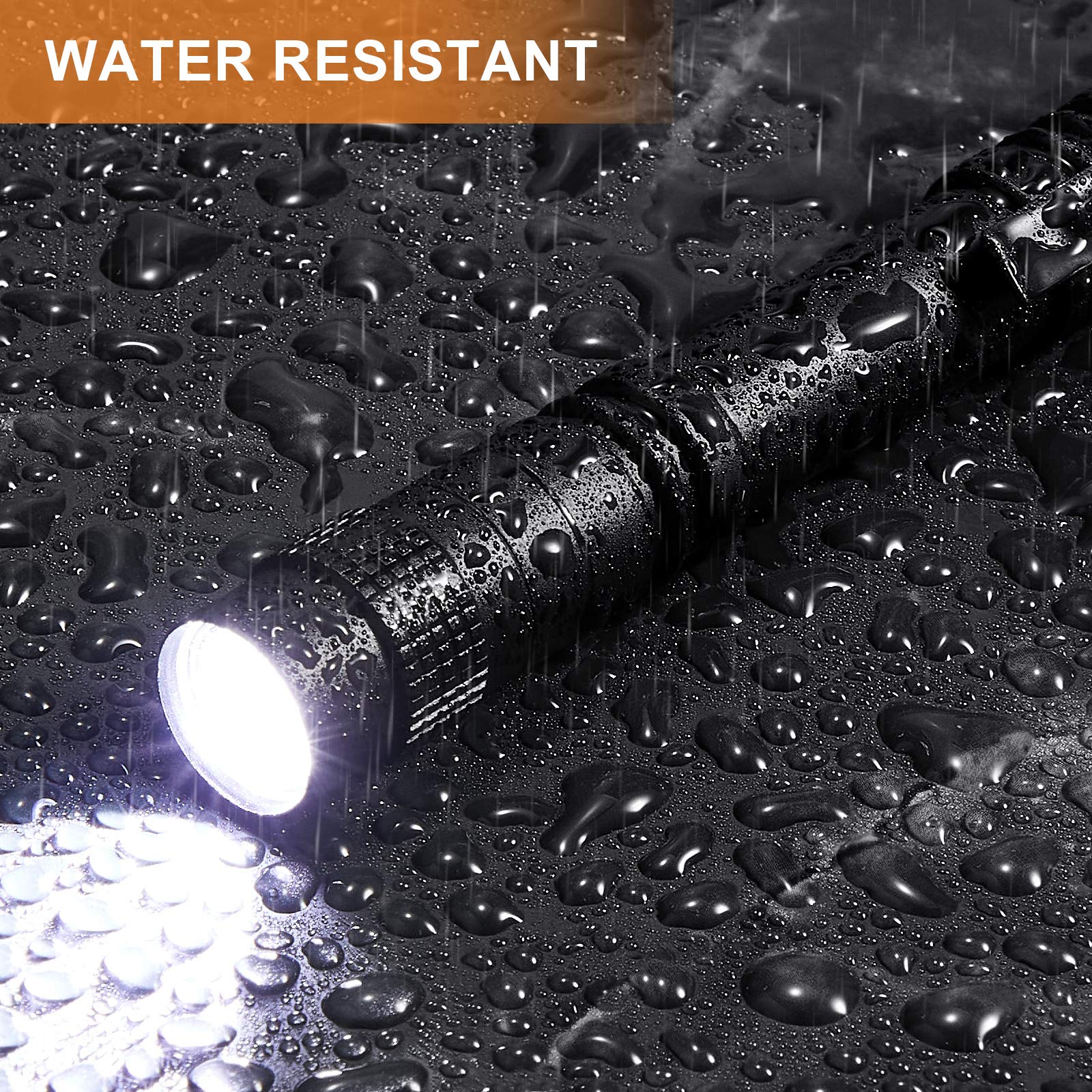Honoson LED Pocket Pen Light Flashlight, Mini Handheld, Aluminum, Black, Model: Honoson-Pen Lights -06, 12 Pieces