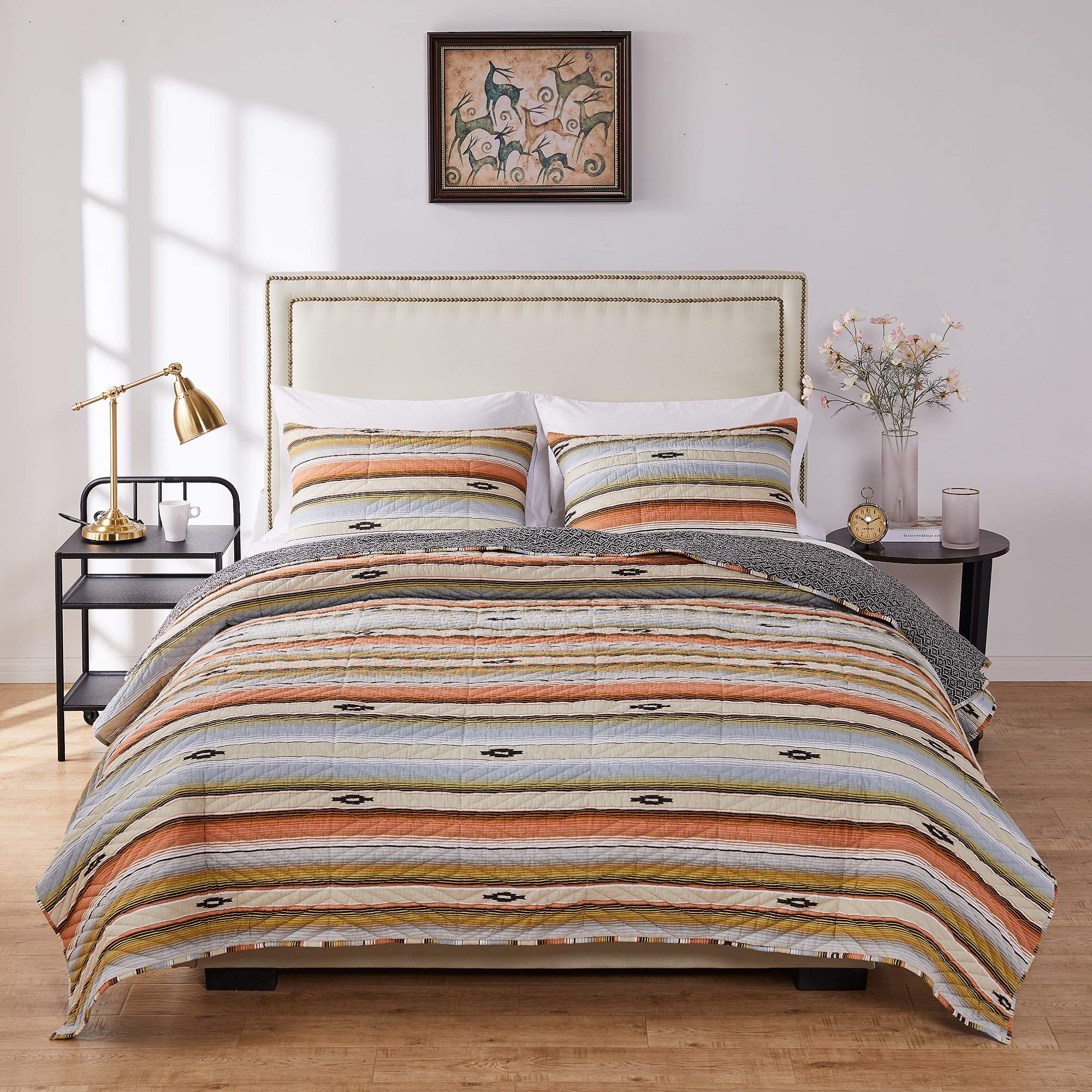 Barefoot Bungalow Painted Desert Quilt Set, 2-Piece Twin/Twinxl, Rose
