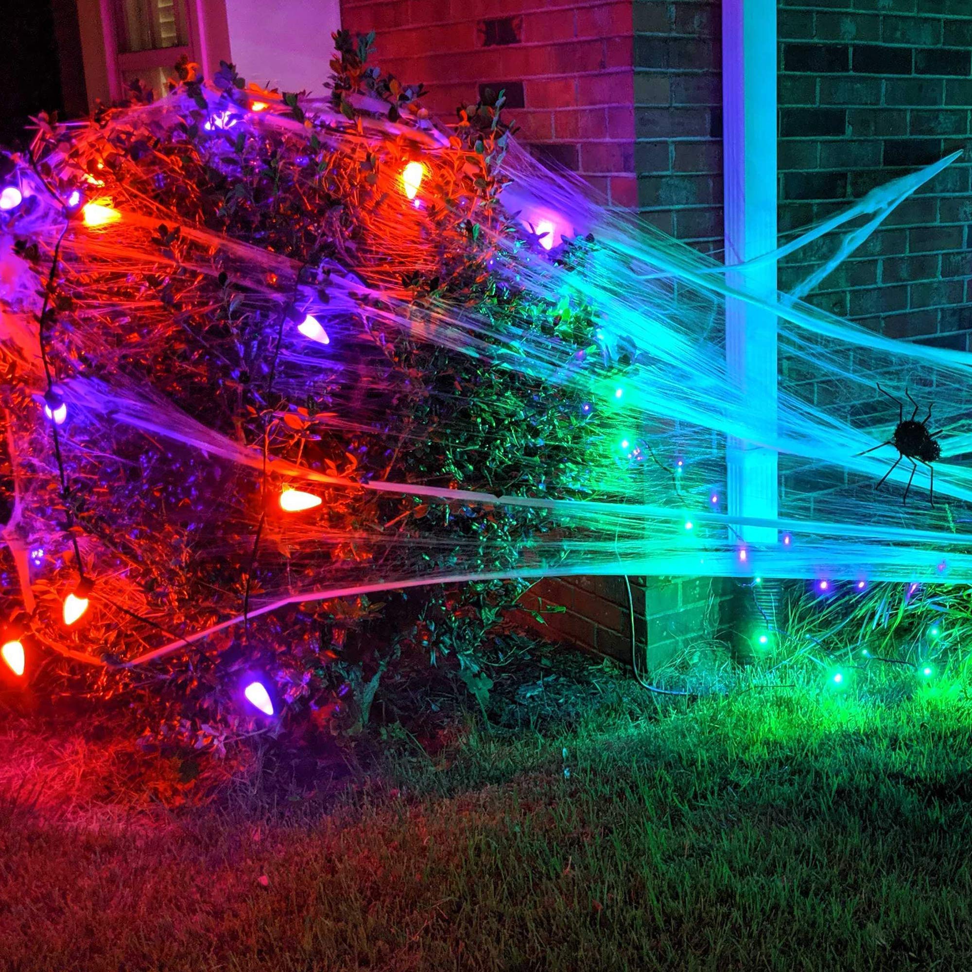 Wintergreen Lighting Opticore 25 Count C9 Purple Smooth Finish Led Christmas Bulbs  enhanced Heavy Duty E17 Base Outdoor Christmas Lights Replacement Bulb  Halloween Decorations