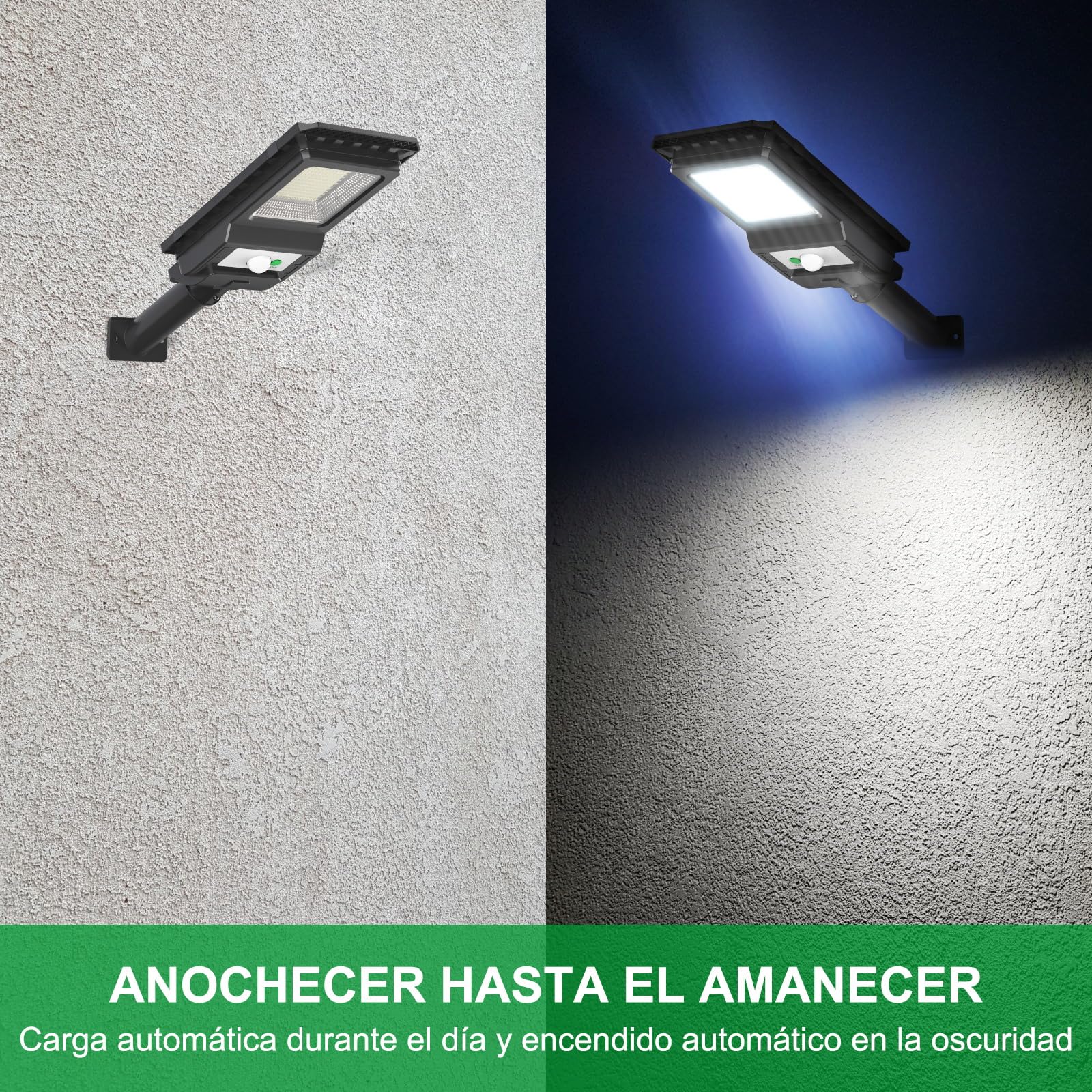 Engrepo Solar Lights Outdoor 1000Lm, 156 Leds Motion Sensor, Waterproof Flood Light 4 Pack