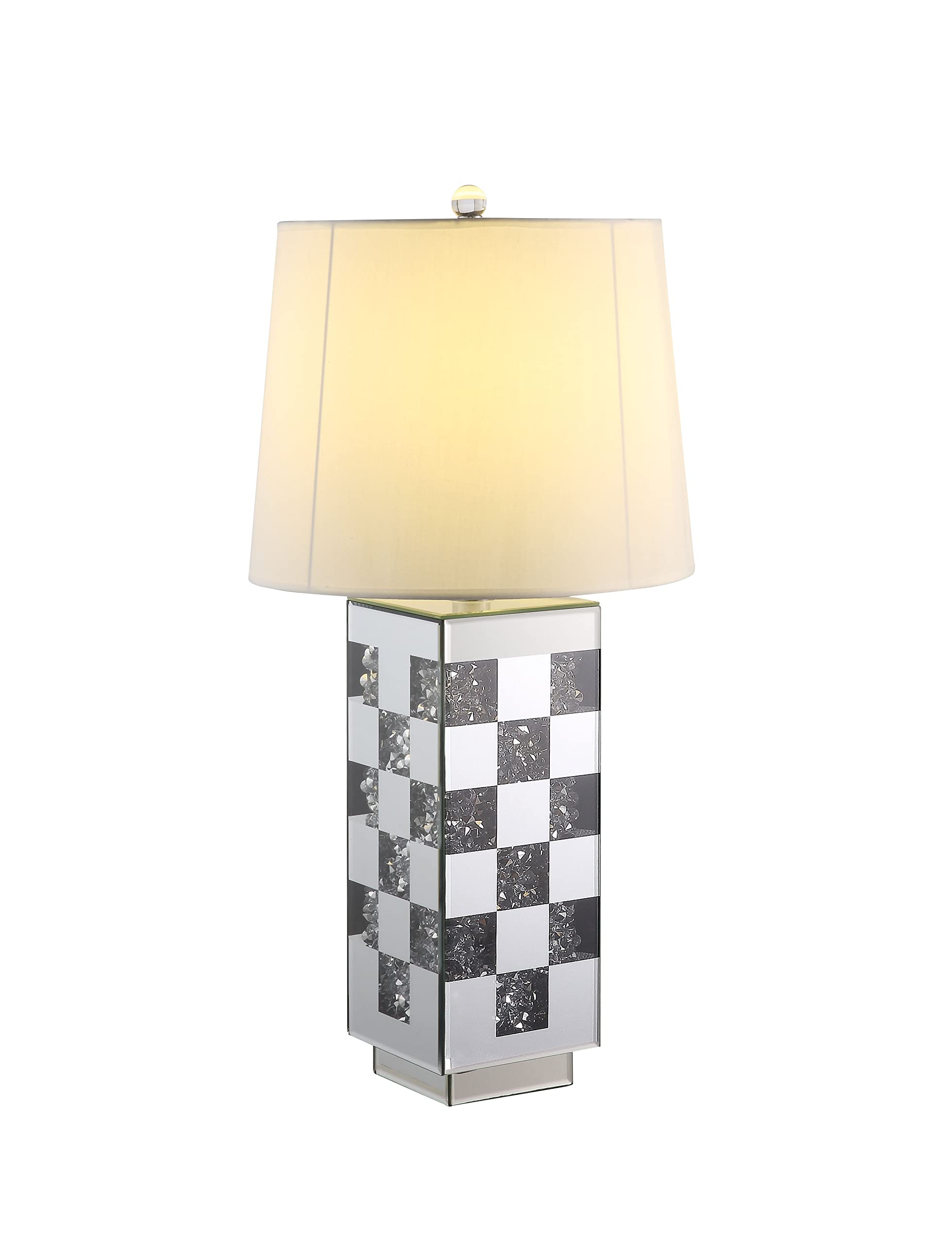 Table Lamp, Mirrored & Faux Diamonds
