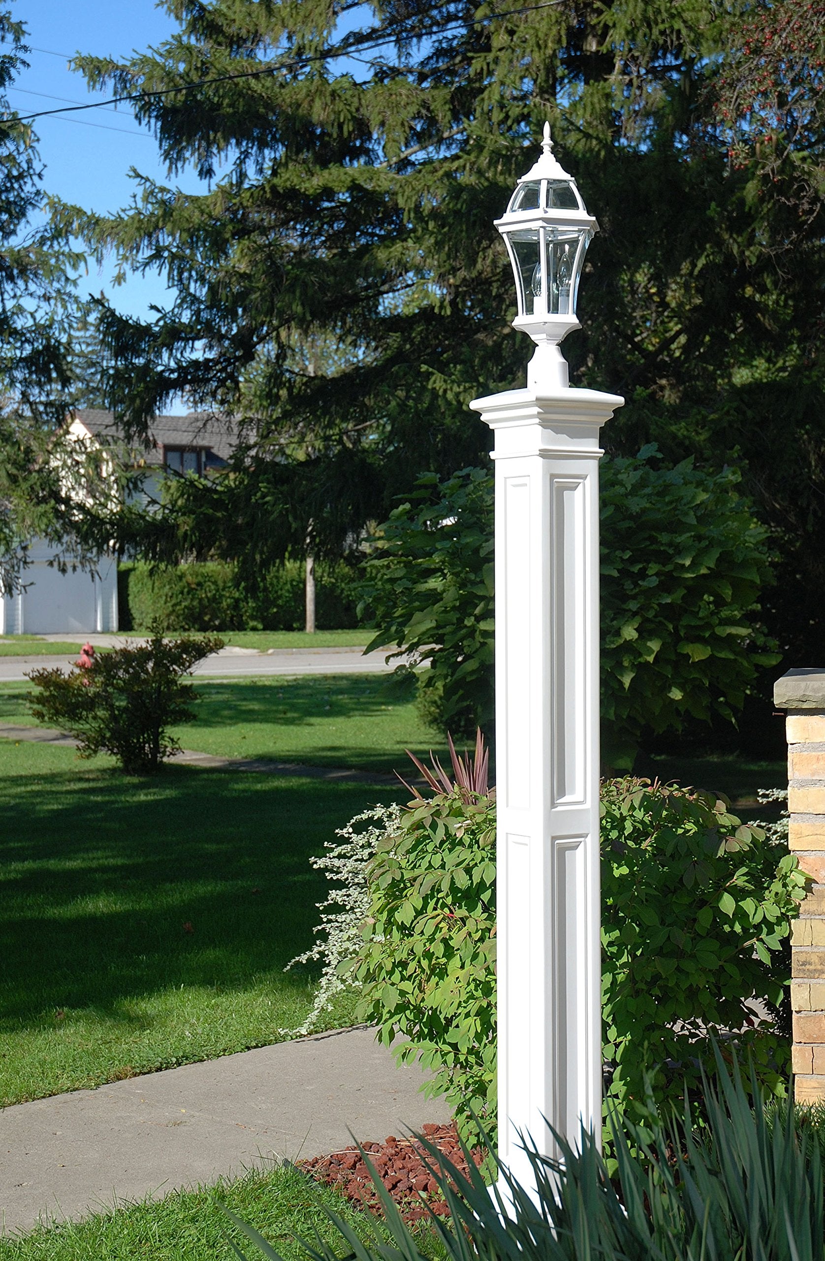 Mayne 5838-Wh Liberty Outdoor Lamp Post, 9.5X9.5, White
