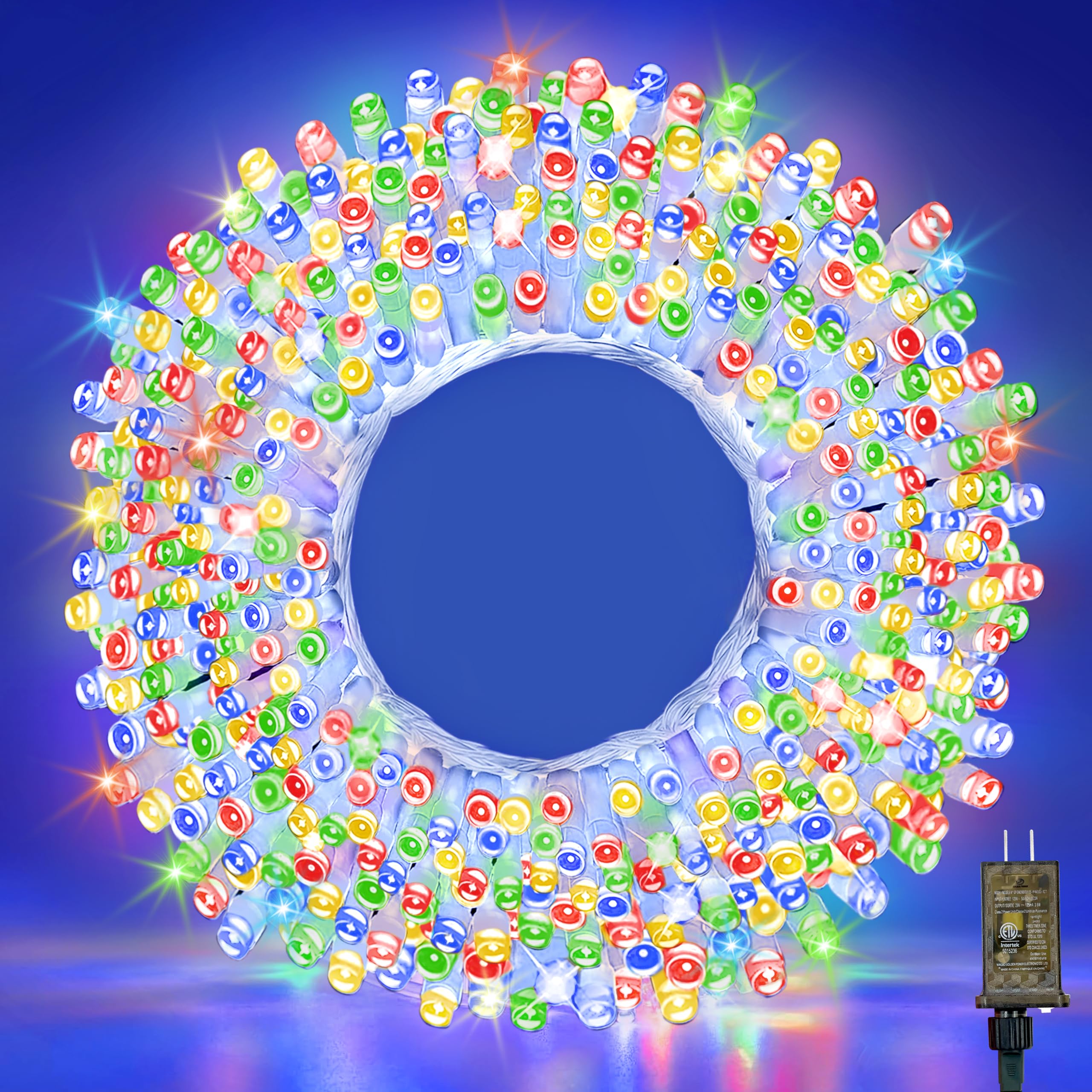 Wastroyal 70Ft 210 Led 4-Color String Lights  Seasonal Fairy Lights With 8 Modes  Waterproof Indoor Outdoor Decorative Lighting For Christmas  Parties  Wedding  Patio