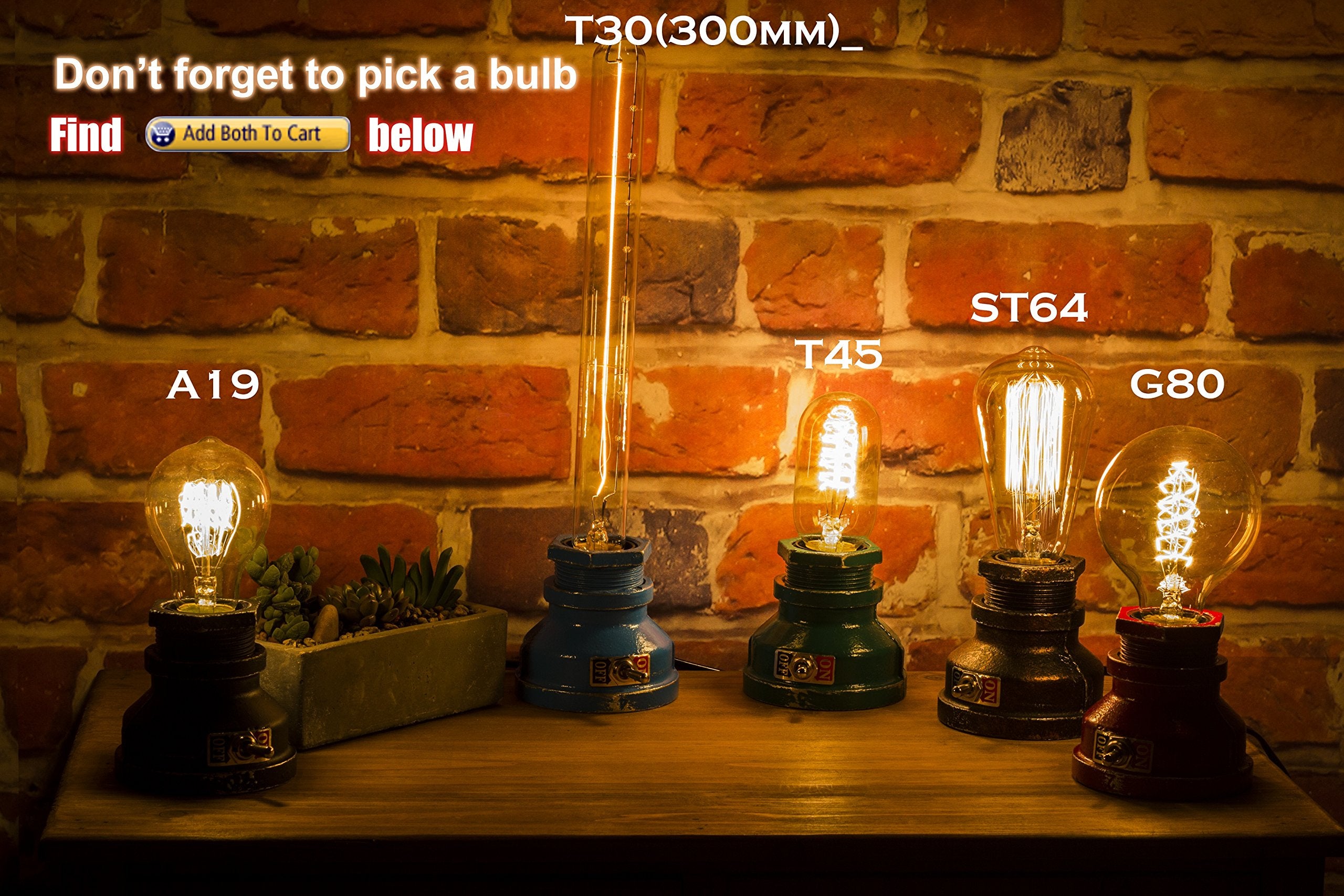 Y-Nut Loft Style Lamp, Corporal White Steampunk Industrial Vintage Style, Water Pipe Table Desk Light With Dimmer, Aged Rustic M