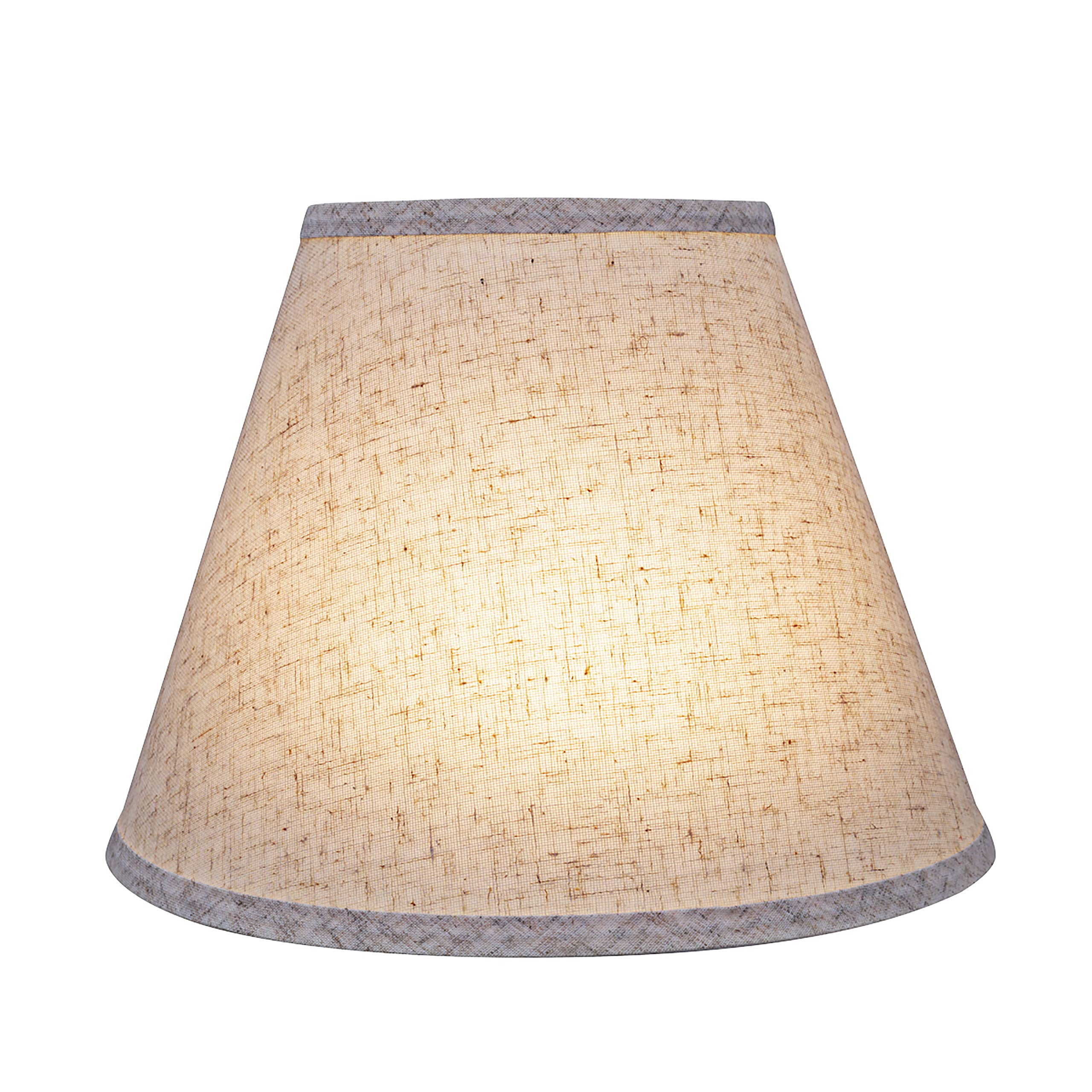 Aspen Creative 58877A Transitional Empire Shape Uno Construction Lamp Shade, Flaxen, 6&quot; Top X 12&quot; Bottom X 9&quot; Slant Height