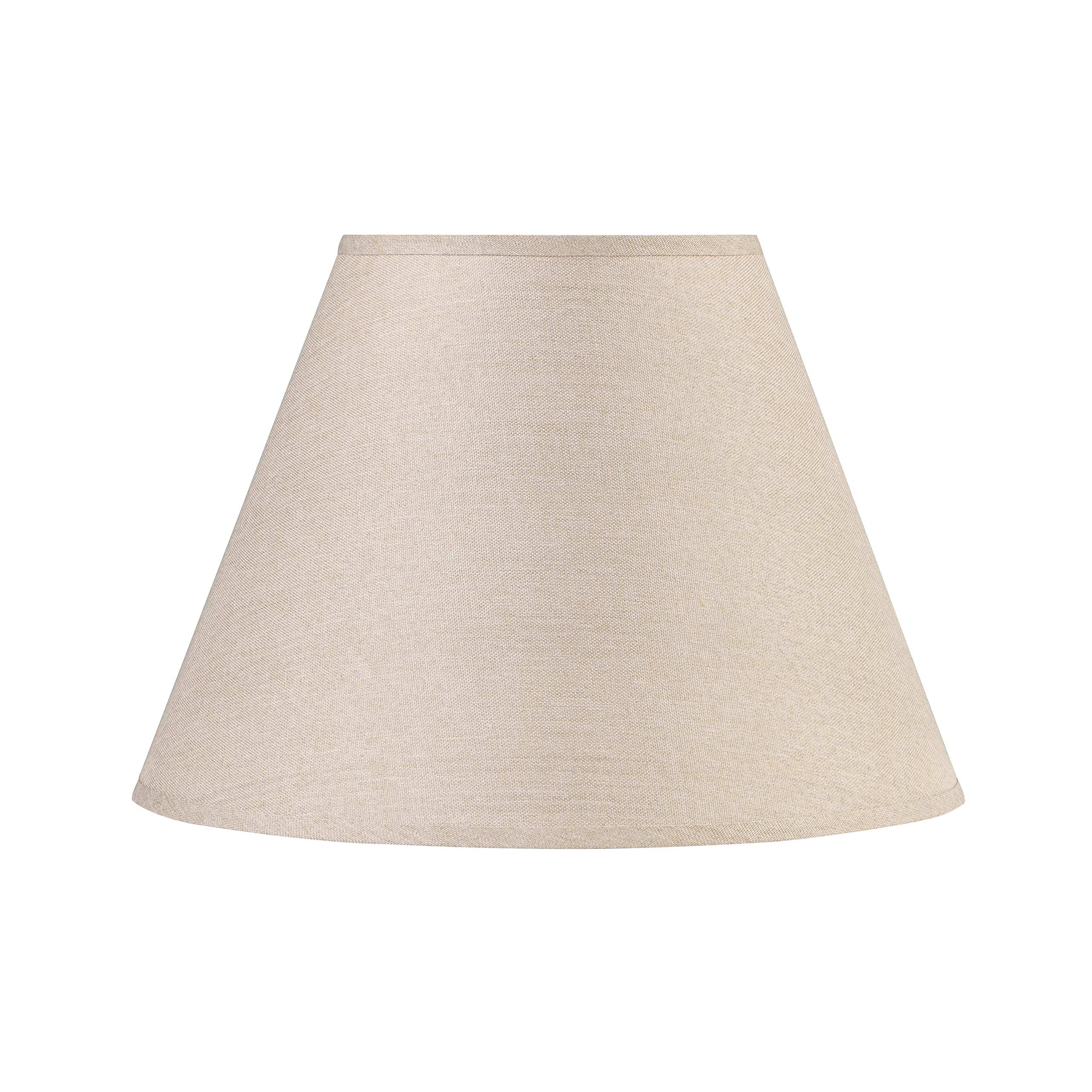 Aspen Creative 32092A, Transitional Empire Shape Spider Construction Lamp Shade In Khaki, 9&quot; Top X 18&quot; Bottom X 13&quot; Slant Height