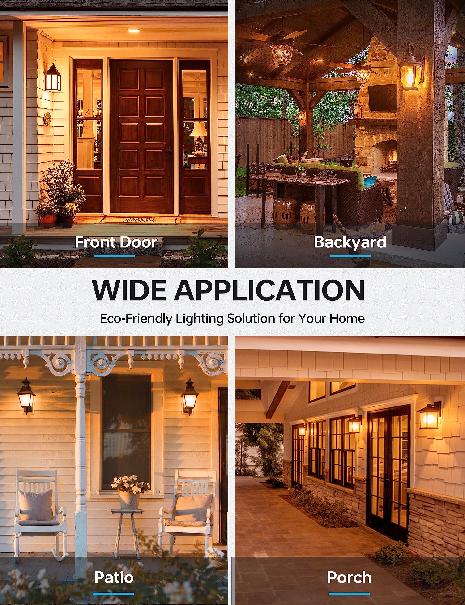 Kindeep Bug Light Bulb 23W, A21 Yellow Led 2000K, 150W-200W Equivalent, Amber For Outdoor Porch, Patio, Backyard, E26 Base, Non-