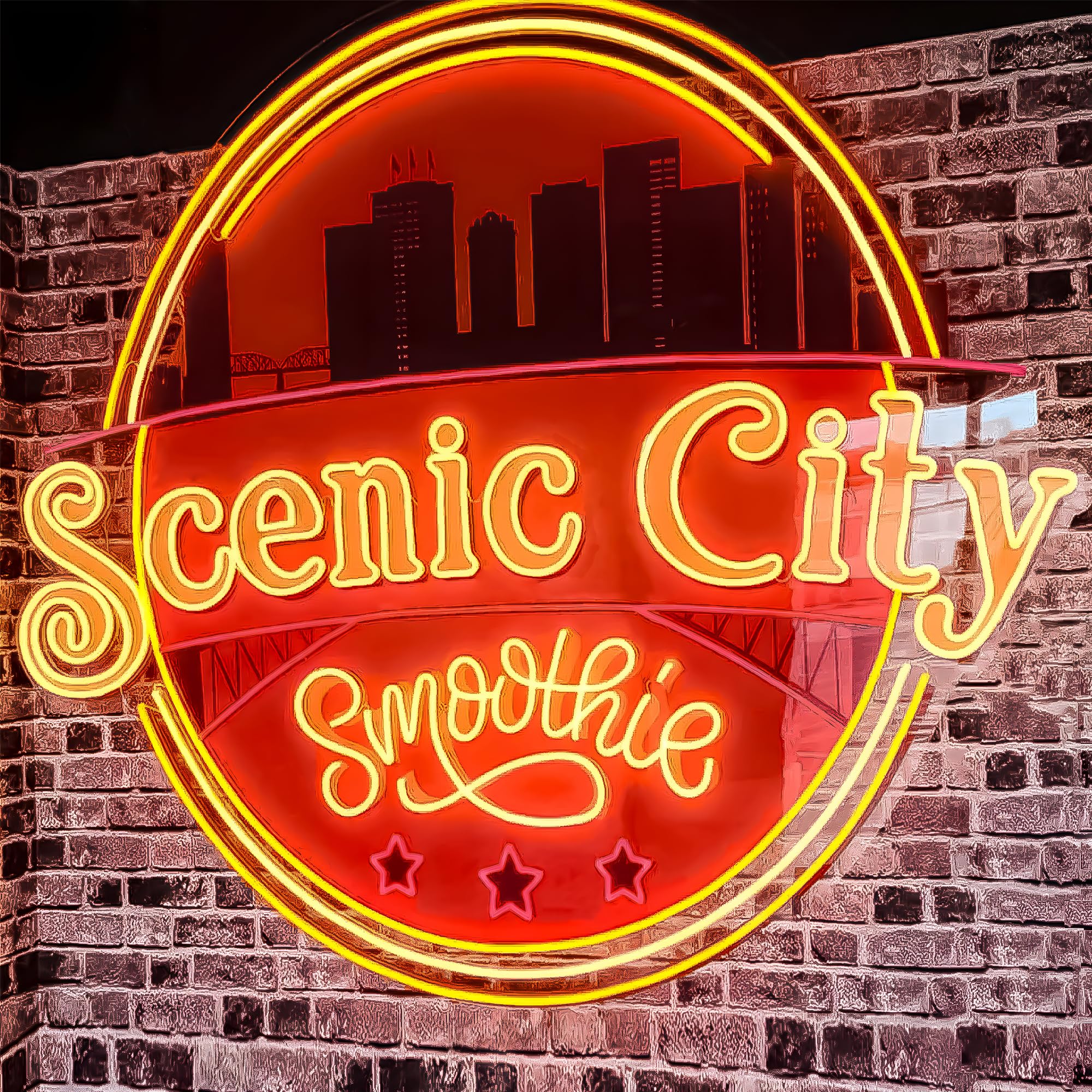 CIONAOR Custom Neon Sign - Personalized LED Light Up Name Sign - 8MM Thick Acrylic - 13 Colors - Image Logo Custom