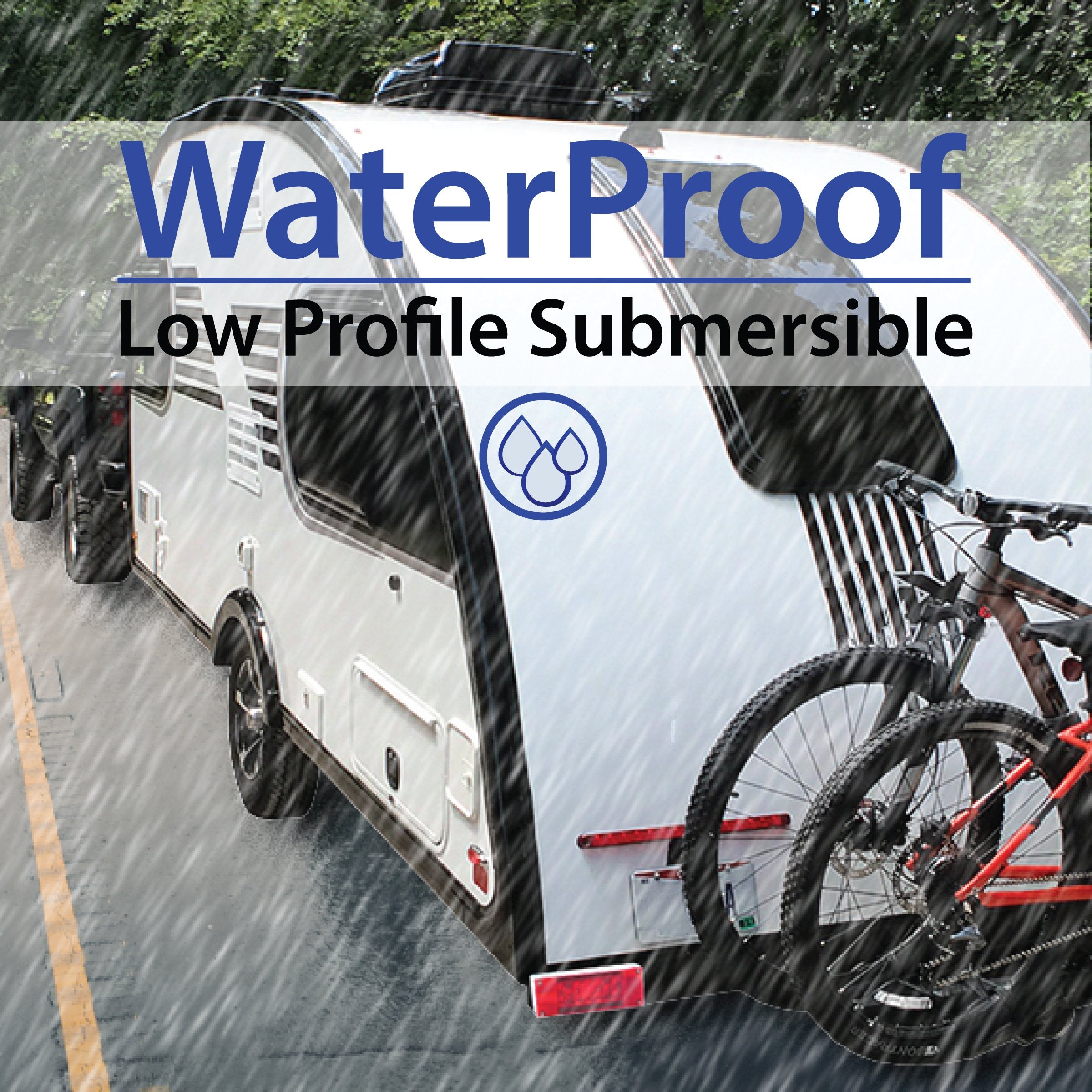 Wellmax 12V Led Trailer Lights Kit, Attachable Tail Lights For Rv, Marine, Boat, Trailer, Camper, Low Profile Submersible And Wa