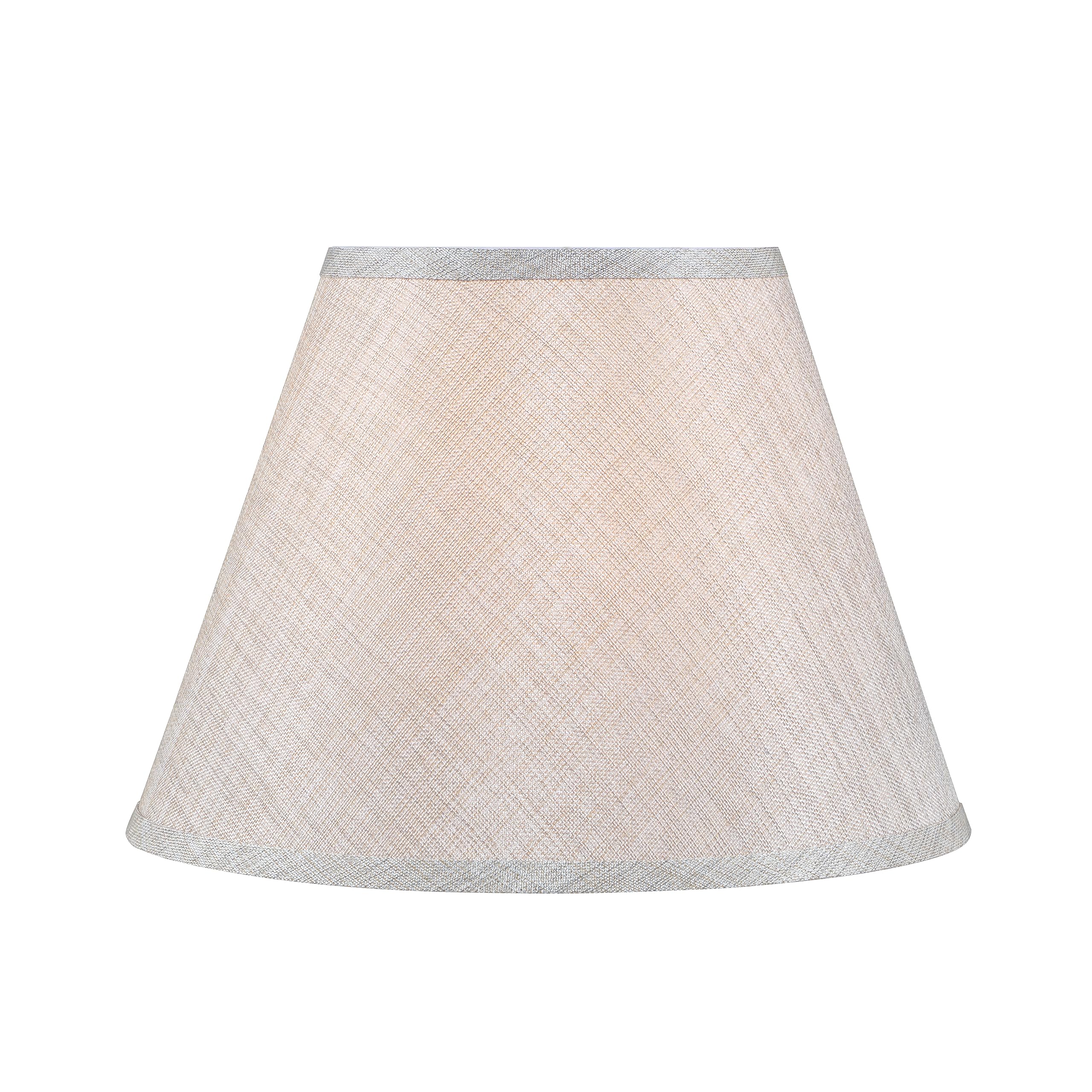 Aspen Creative 32996 Transitional Empire Shape Spider Construction Lamp Shade, Gray, 7&quot; Top X 13&quot; Bottom X 9-1/2&quot; Slant Height