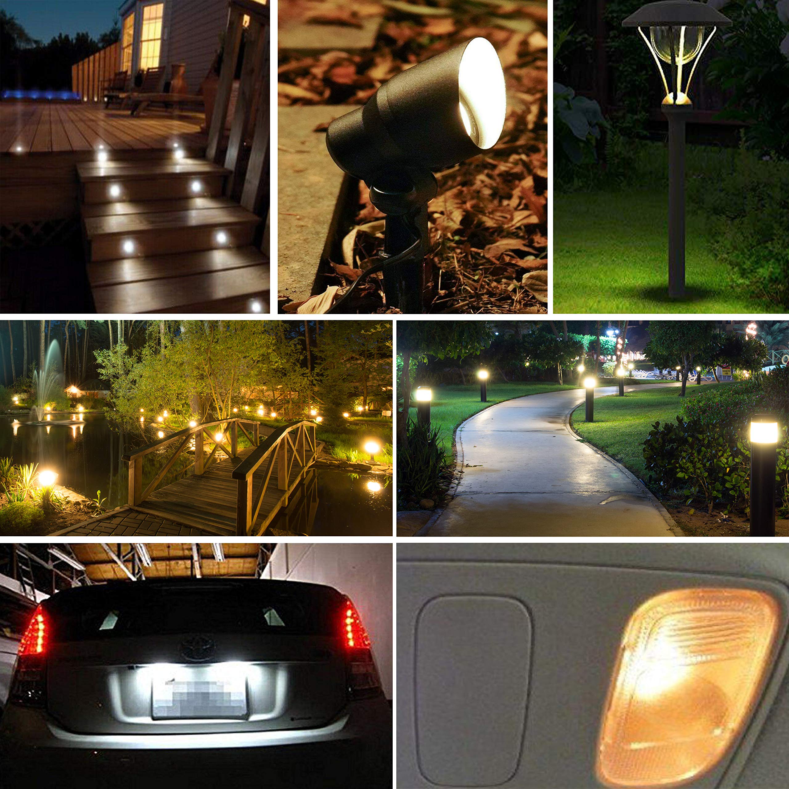 Diximus Low Voltage T5 T10 Landscape Bulbs, 12V 18W, Clear Glass, 20 Pack