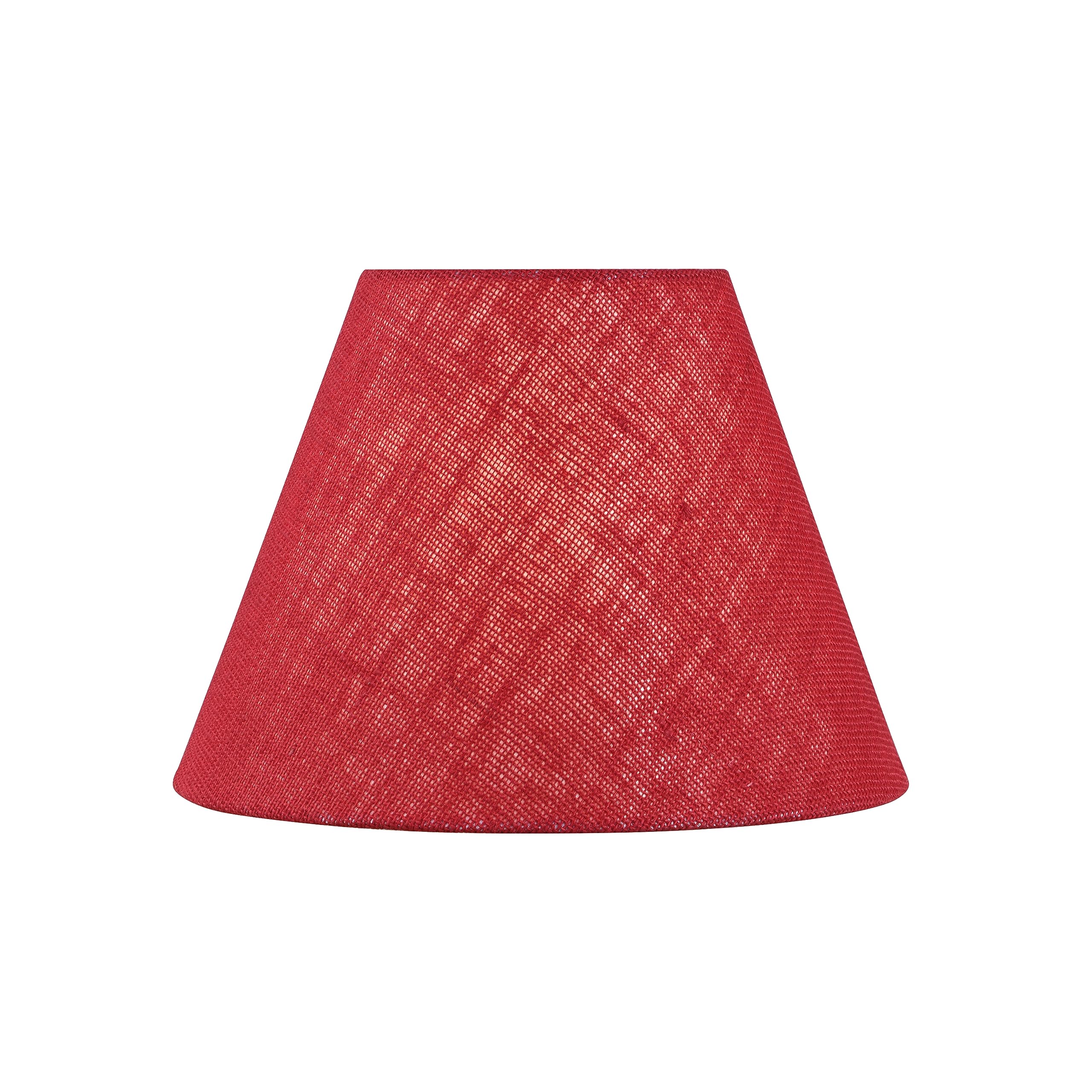 Aspen Creative 32995 Transitional Empire Shape Spider Construction Lamp Shade In Red, (6&quot; X 11 7/8&quot; X 9&quot;)