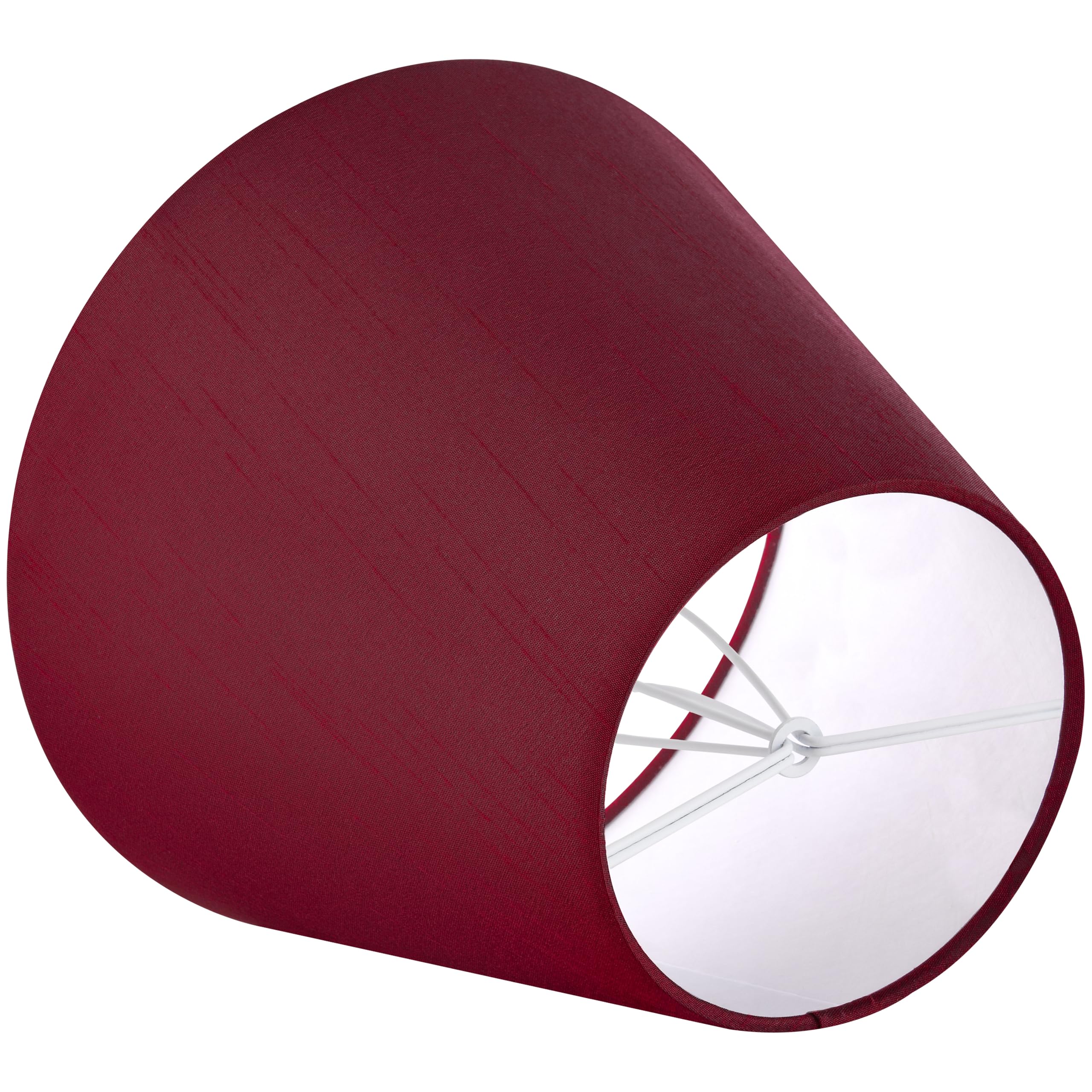 Go&So Set Of 5 Burgundy Small Lamp Shades,4'' Top X 6'' Bottom X 5'' Height (Clip On Bulb) Chandelier Lamp Shades, Mini Lamp Sha