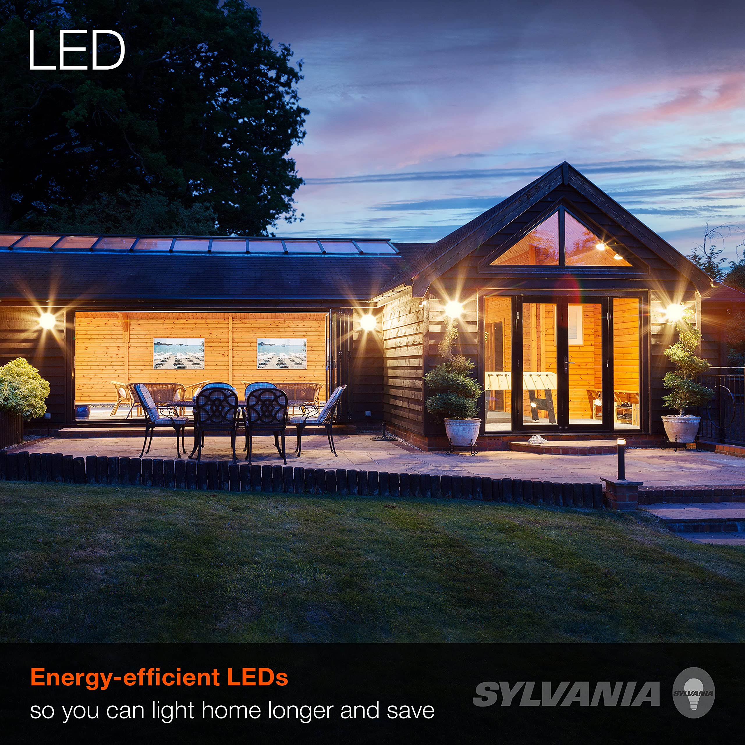 Sylvania Par38 High Output Flood Led Light Bulb, 250W = 23W, Wet Rated, Universal Voltage, Non-Dimmable, Medum Base, 2650 Lumens