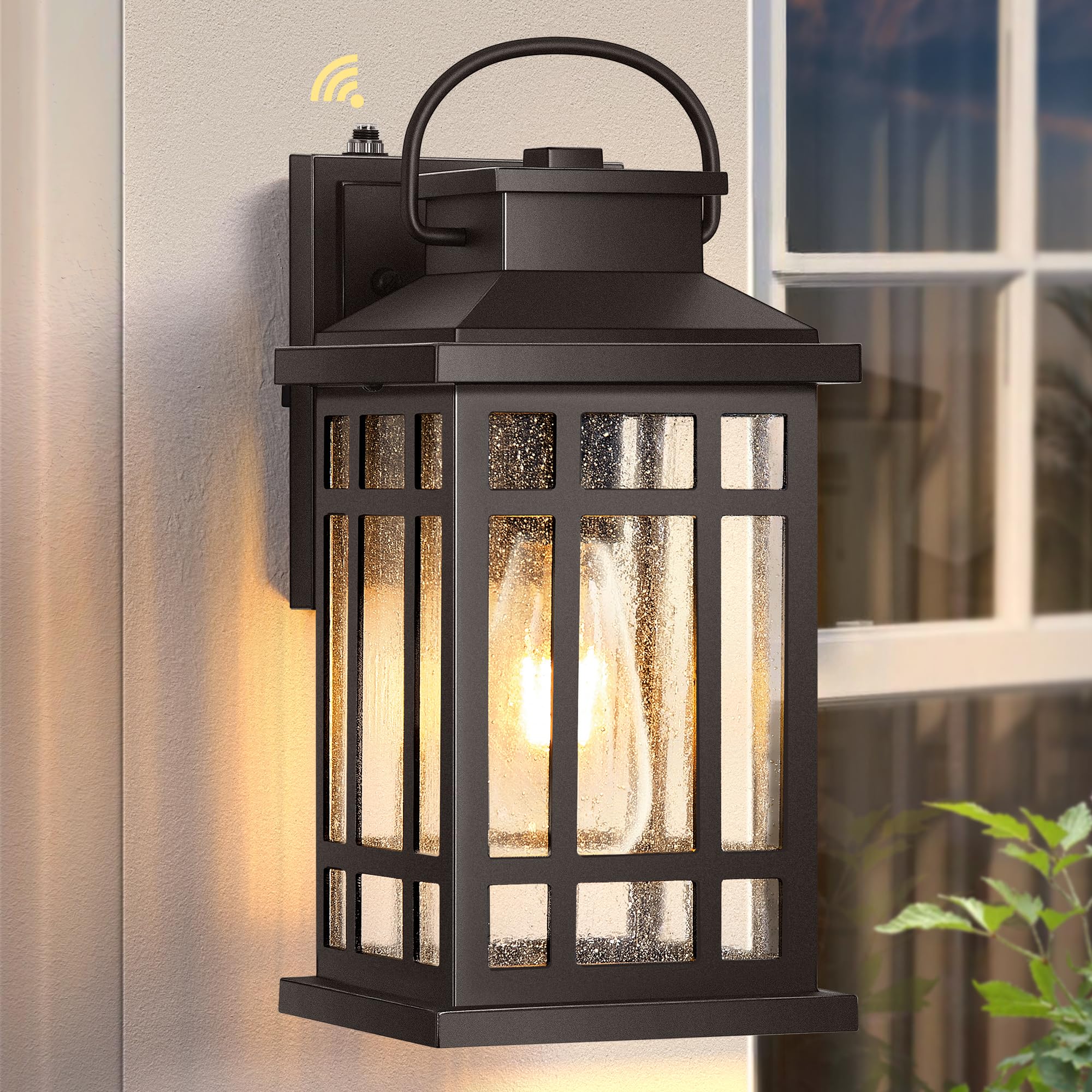 Opaxis Outdoor Light Fixture  Dusk To Dawn Outside Lights For House  Brown Outside Sconce Lighting  Oil Rubbed Bronze Exterior Porch Lights Wall Mount  Modern Outdoor Wall Lantern For Patio Garage