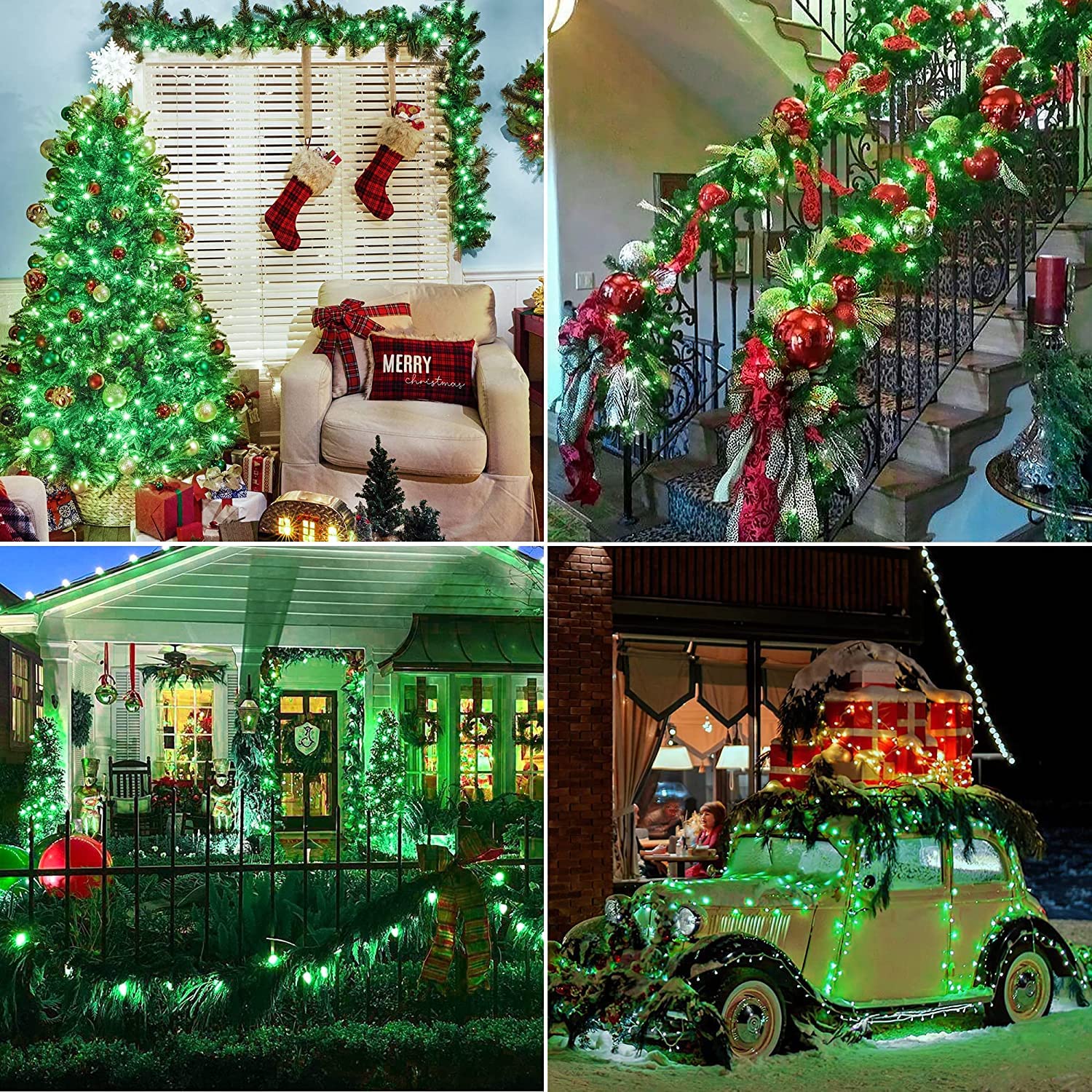 Hopolon 50 Count St. PatrickS Day Mini Lights - 13Ft Green Wire, Copper, Indoor/Outdoor Holiday Decor (2 Pack)