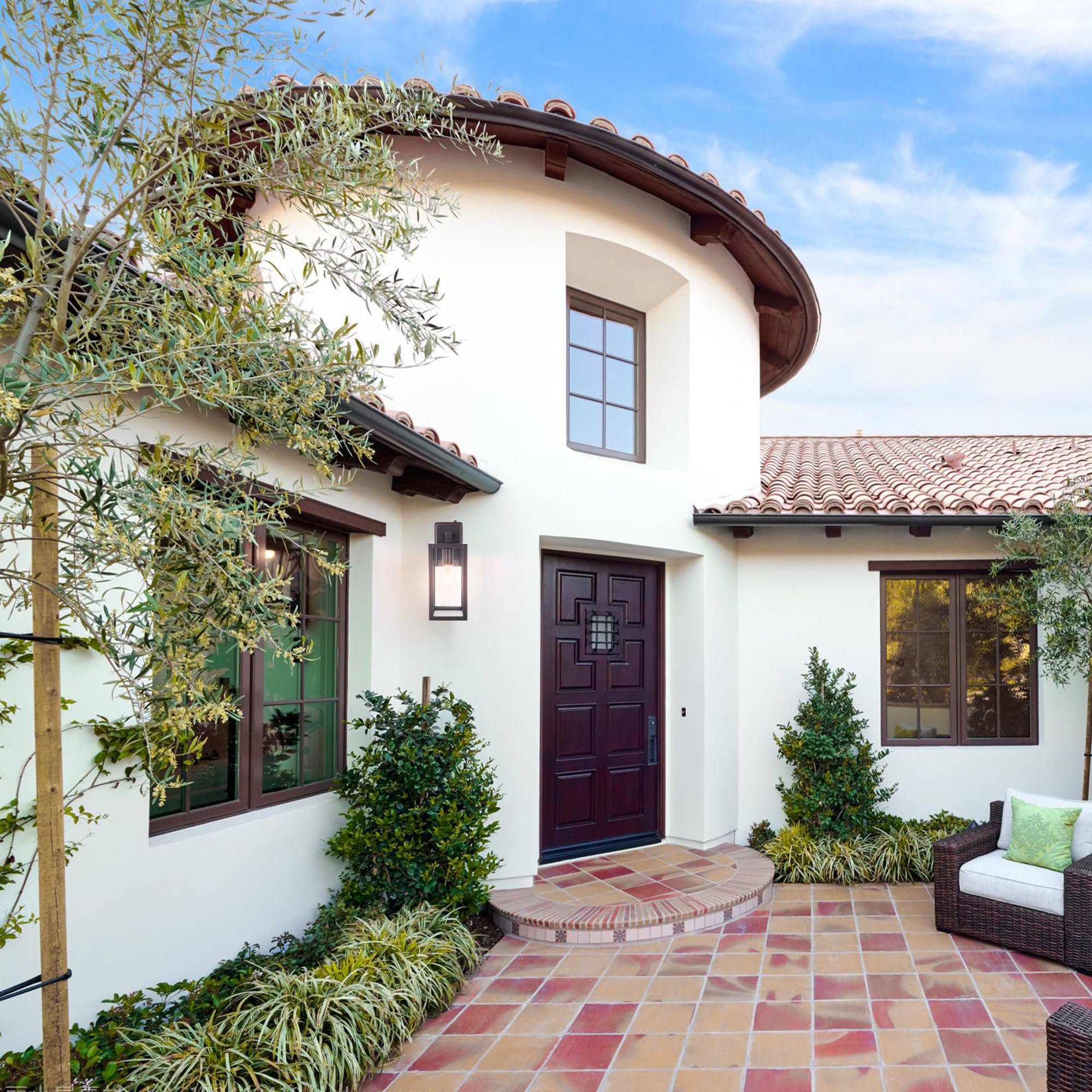 YoonLIT Dusk to Dawn Outdoor Wall Lantern, Front Porch Lights Anti-Rust, Exterior Waterproof Wall Sconce Fixtures for Patio, Doo