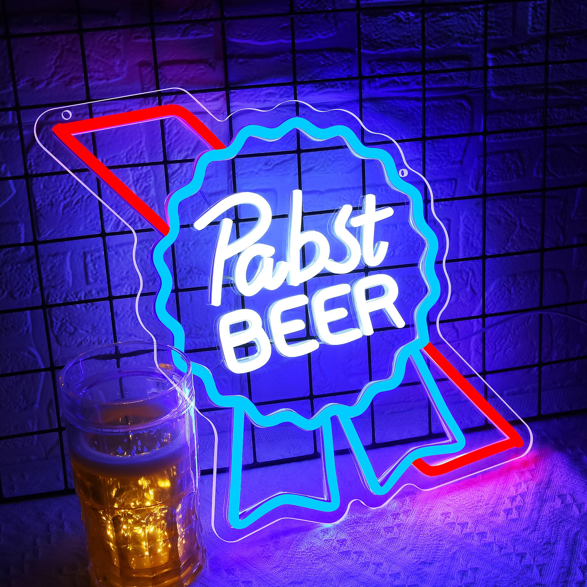 malt-inspired Neon Sign For Wall Decor Bar Neon Light malt-inspired Led Sign For Man Cave Garage Pub Bar Party Game Room Hotel Bedroom Birthday Gifts Usb Powered Size13.1 * 13.1Inch(Zkxd385)