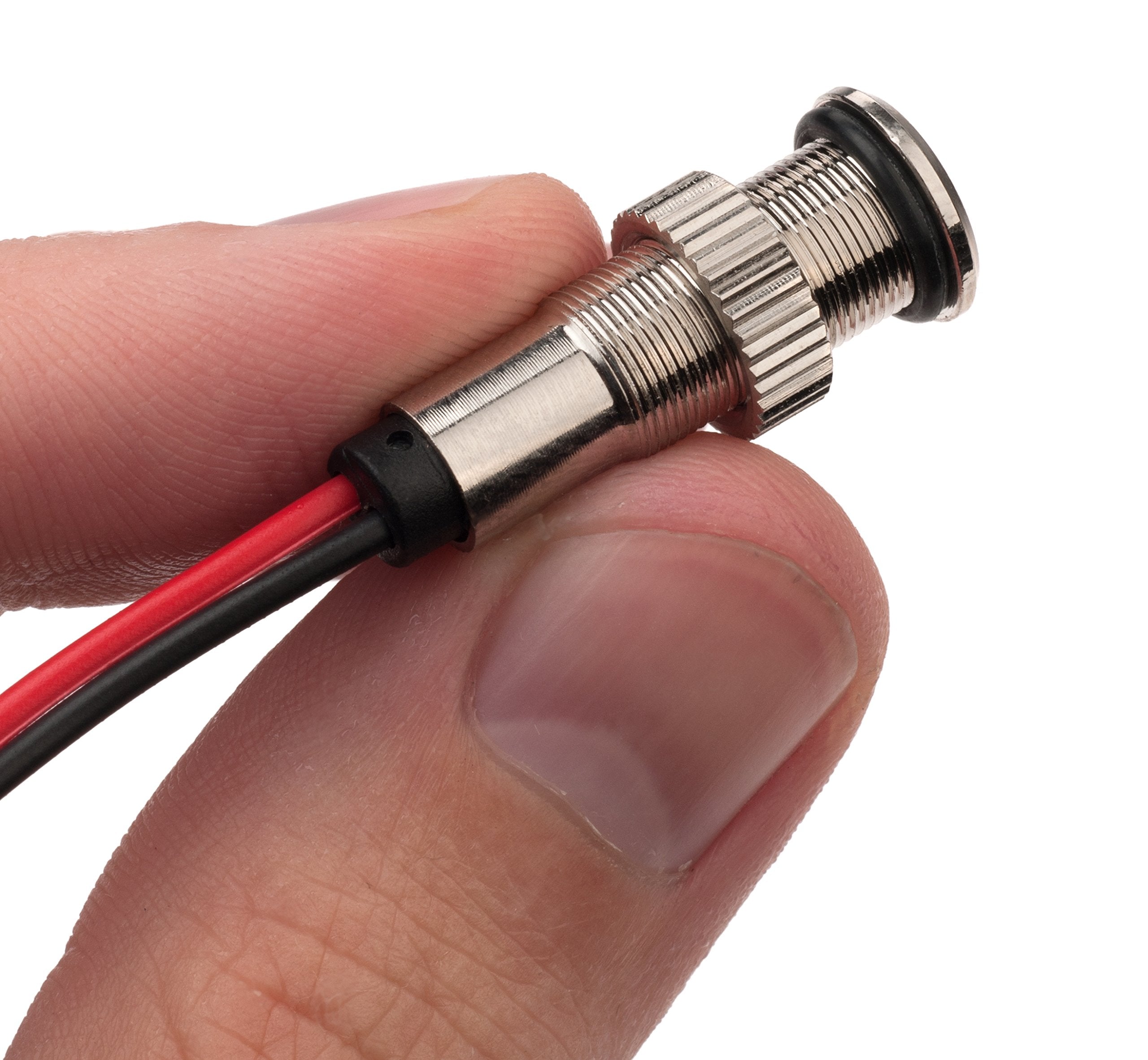 Plug-N-Play Instrument Cluster Led Indicator Light Dash Bulbs. Aluminum Pilot Lights. Colored Acrylic Lens. Flush Panel Mount 5/16&quot; 8Mm 12V For Speedometer Odometer Tachometer (Silver Bezel, Red Led)