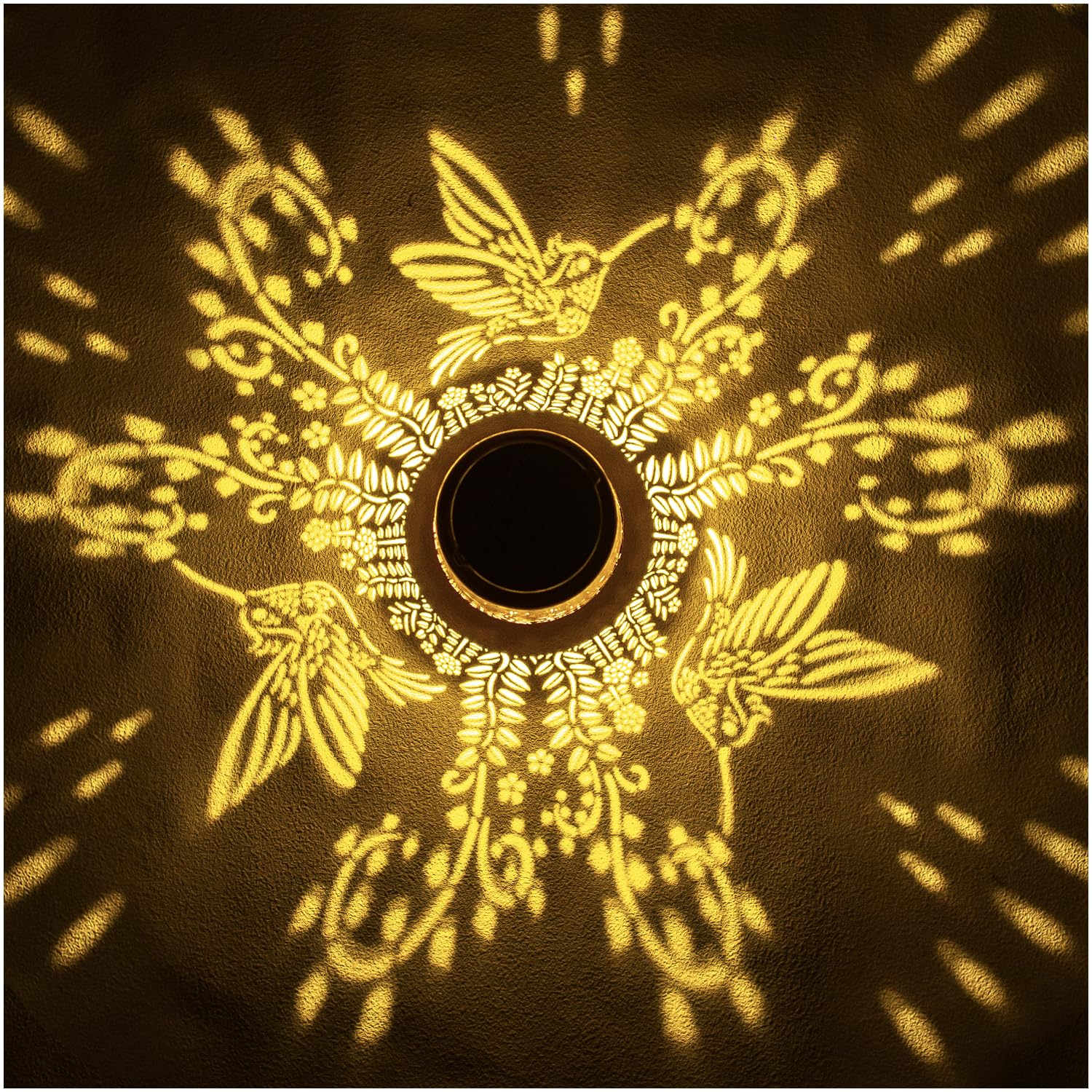 Hummingbird Solar Lanterns Outdoor Waterproof Hanging Solar Lights Hummingbird Gifts For Women Men Metal Decorative Led Hummingbird Lanterns For Garden Decor,Yard,Patio,Lawn,Tabletop,Pathway,Landscape