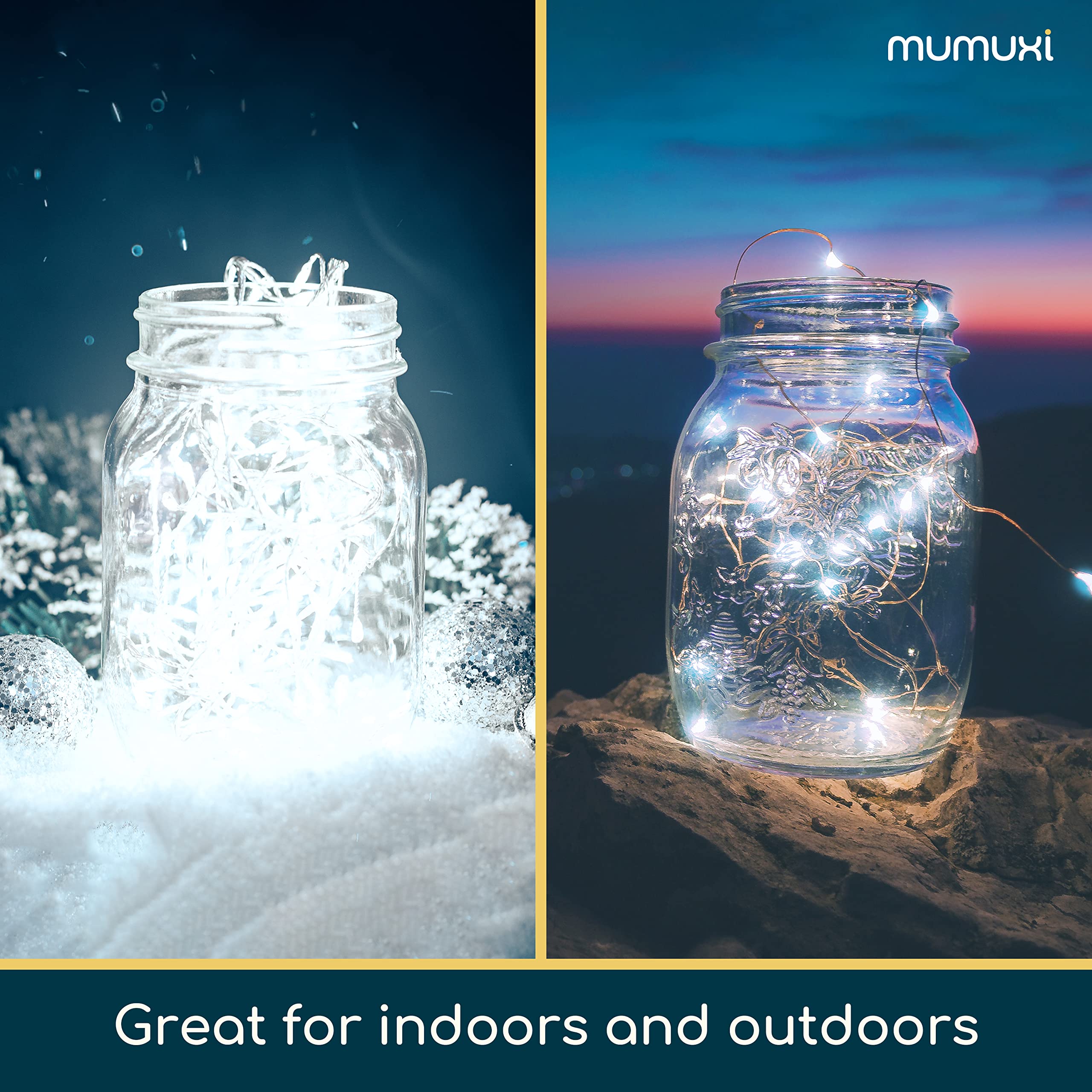 Mumuxi 24 Pack 7.2Ft Led Fairy Lights, Battery Operated Mini String Lights, Cool White, Perfect For Weddings, Parties, And Home Decor