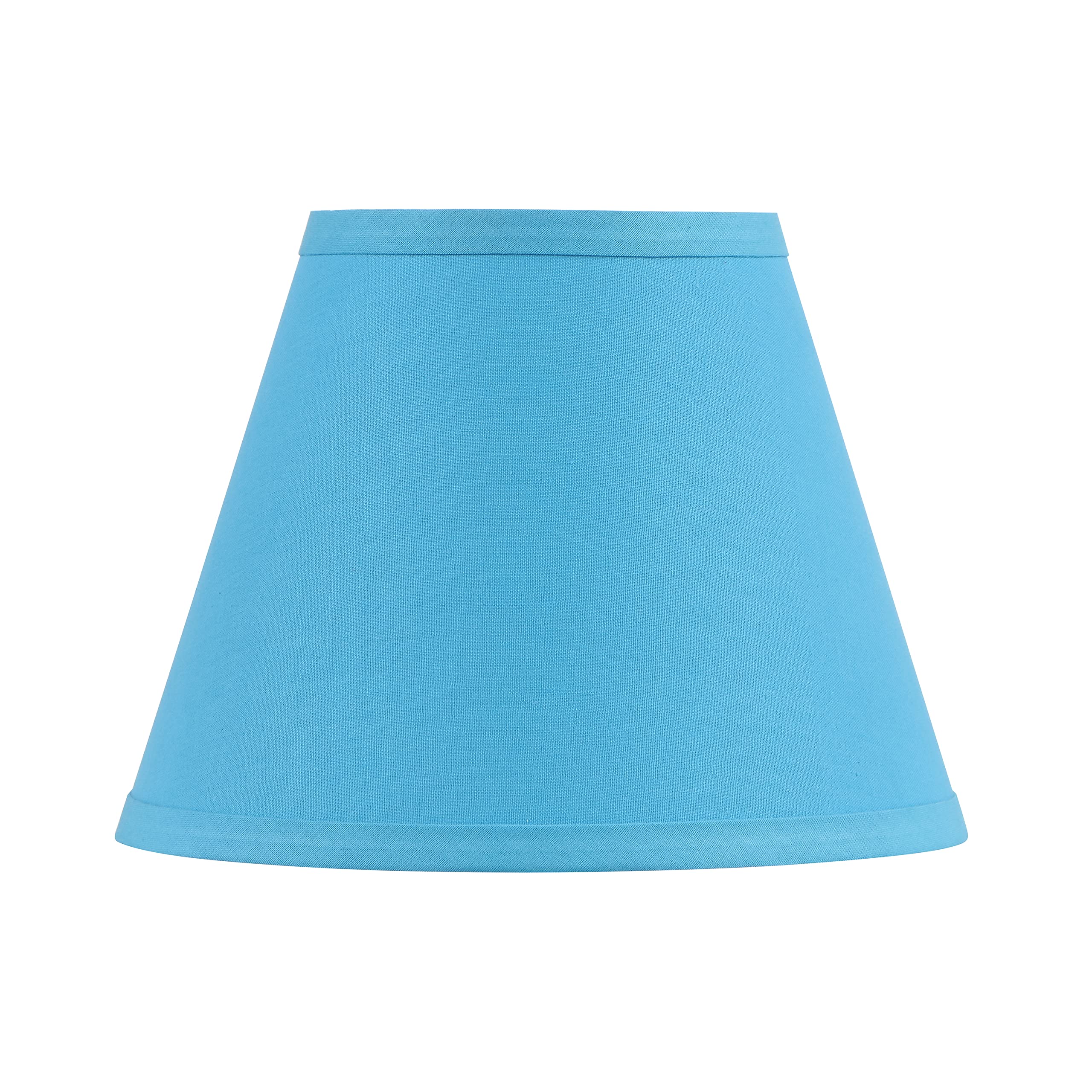 Aspen Creative 58915, Empire Uno Lamp Shade, Sky Blue, 5'' Top X 9'' Bottom X 7'' Slant Height, Slip Uno 33Mm