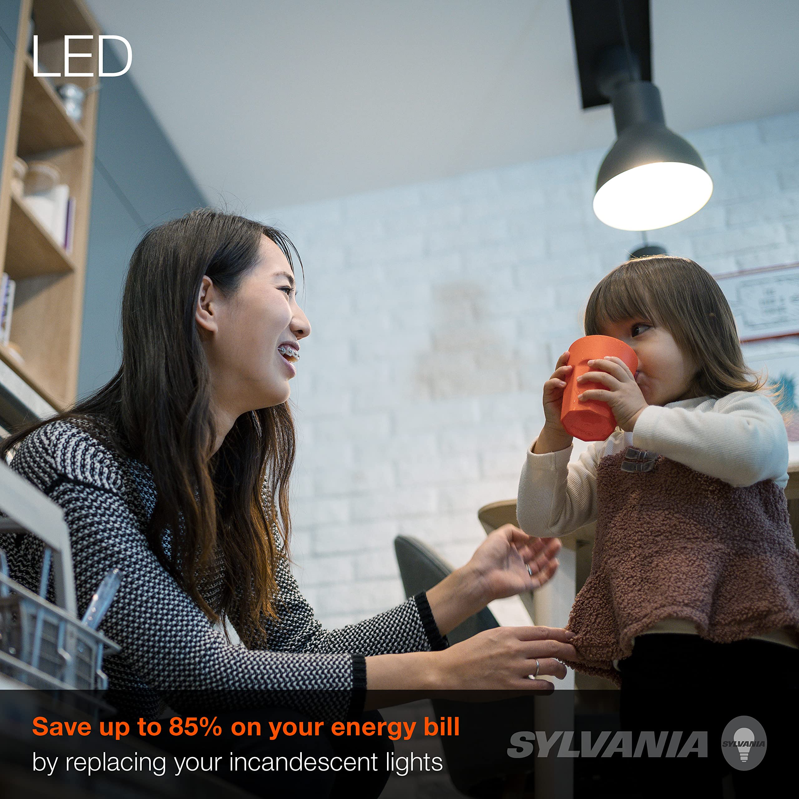 Sylvania Ultra Led A19 Light Bulb, 75W Equivalent, Efficient 12W, 13 Year, Dimmable, 1100 Lumens, Frosted Finish, 5000K, Dayligh