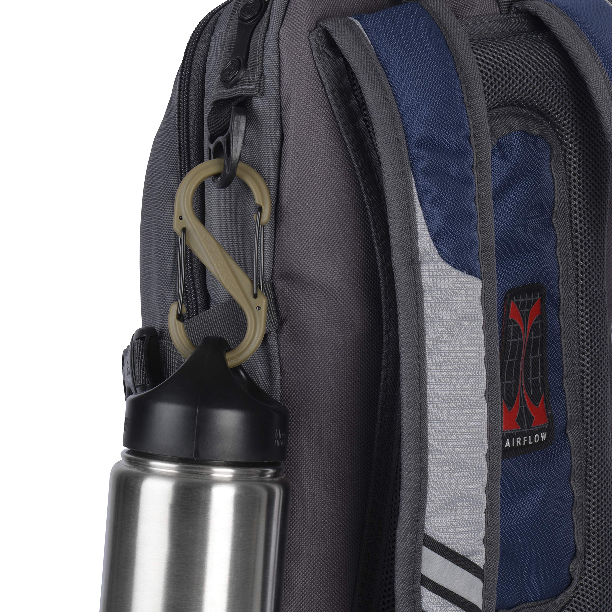 Nite Ize S-Biner Size-4 Dual Carabiner, Glass-Filled Nylon Plastic, Coyote Color, Model SBP4-03-28BG