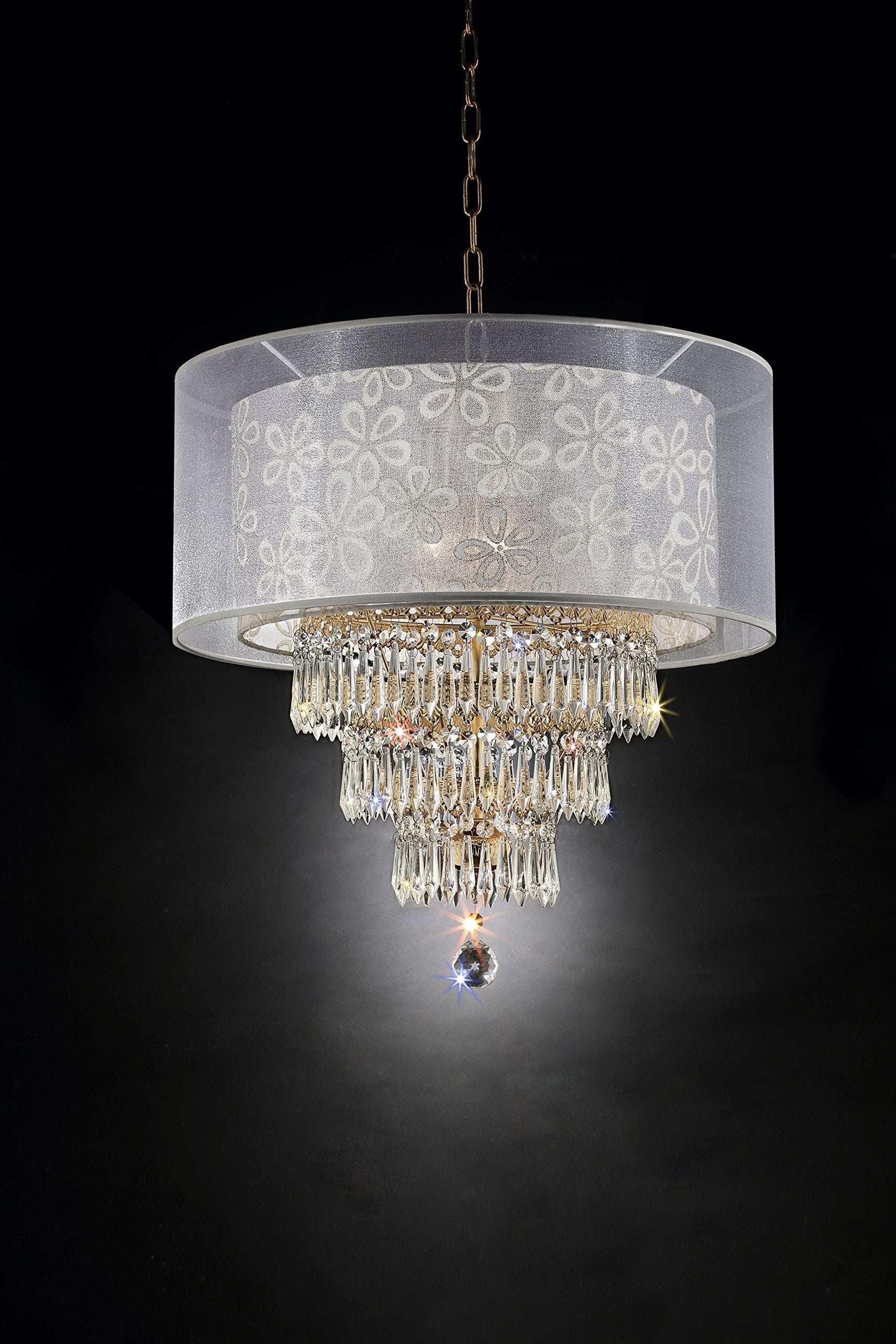 OK Lighting OK-5156H Chantilly Ceiling LAMP, 21.5 H