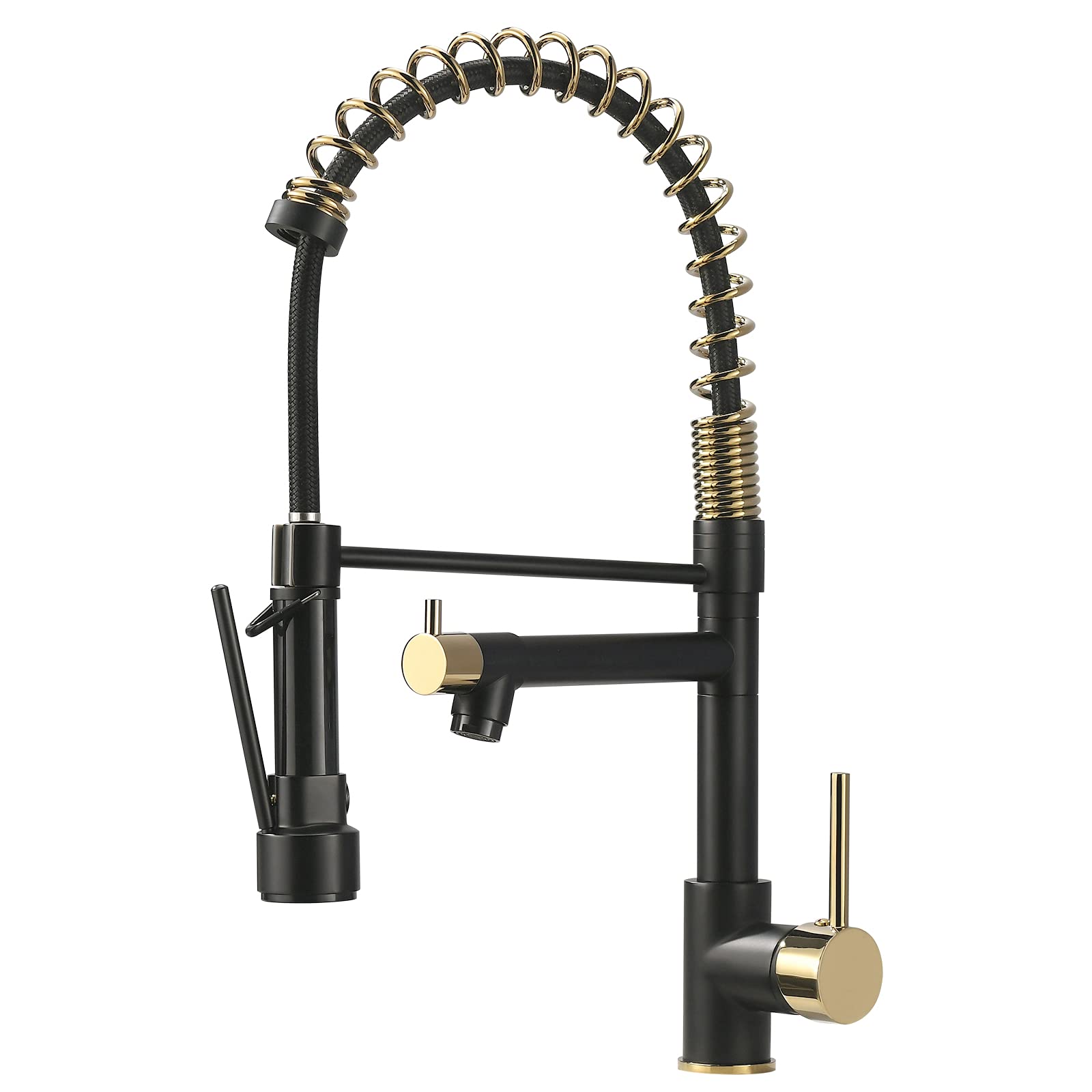 AIMADI Kitchen Faucet - Matte Black Stainless Steel, Single Handle, 19.7" Height, Commercial Style, Model AM191BG50