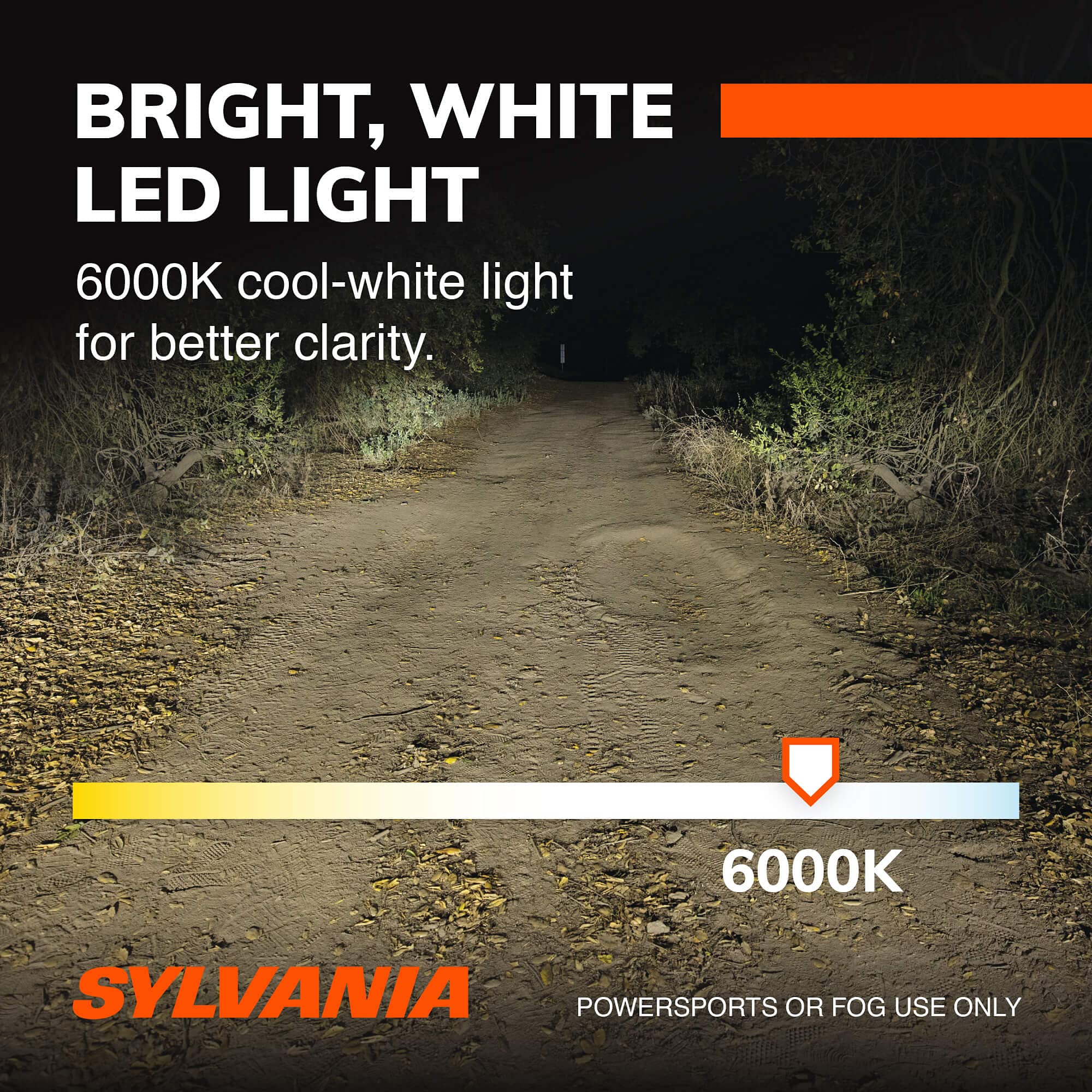 SYLVANIA H11 LED Headlight Bulbs - 2 Pack for Off-Road Use & Fog Lights - Multicolor, Model H11SL.BX2