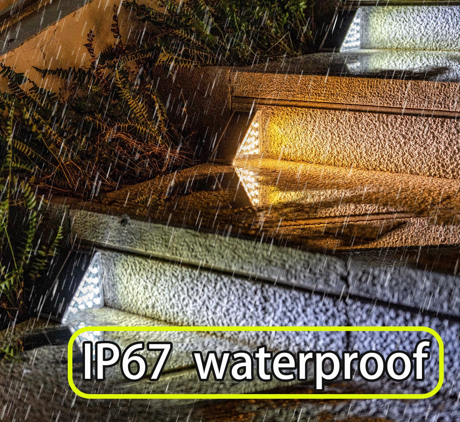 Zongxff Solar Stair Lights 8 Pack Two-Tone Solar Step Lights Outdoor Waterproof Ip67 Automatic On/Off Led Step Lights All Night Lighting Suitable For Courtyard Garden Lane Porch Path Swimming Pool