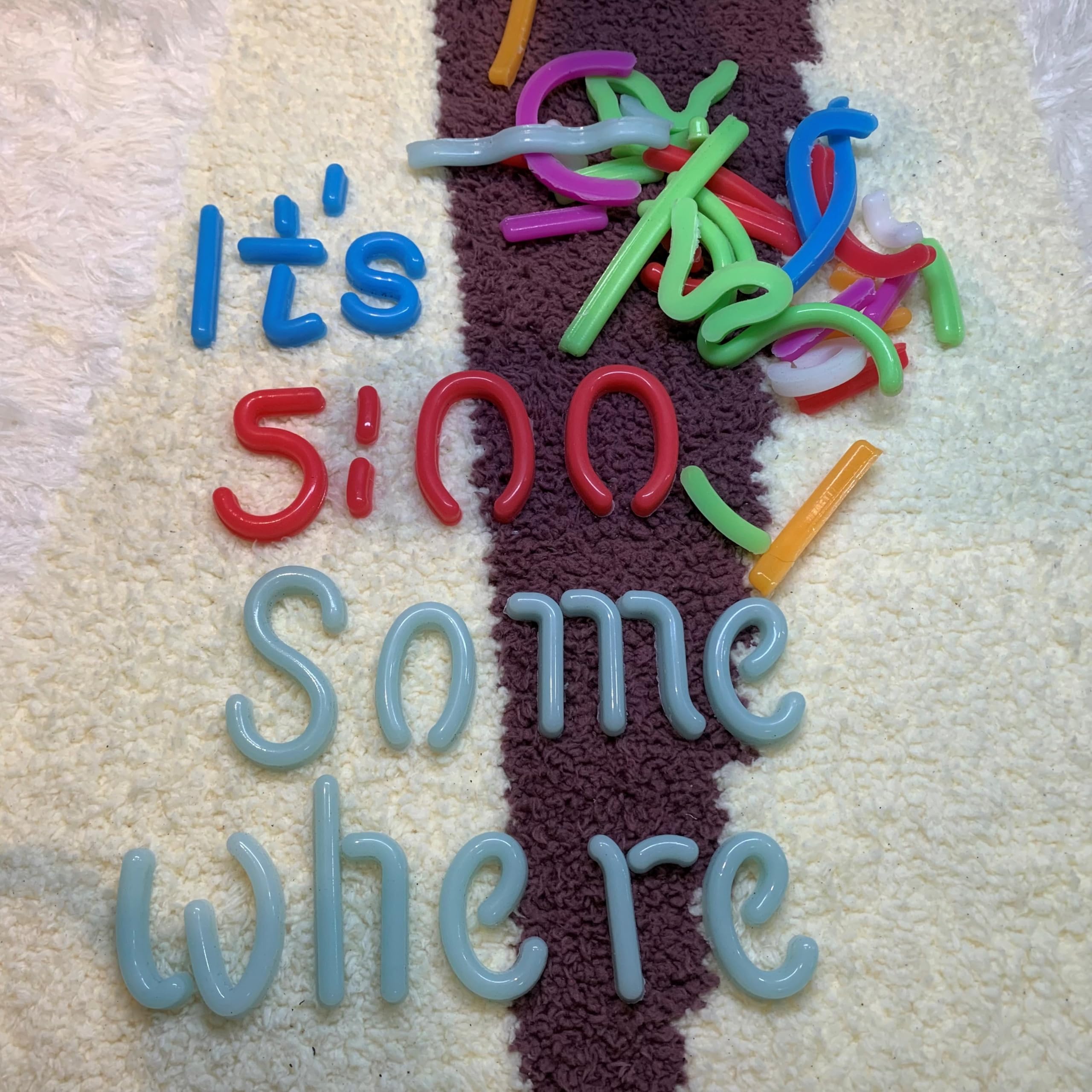 Jigsaw Puzzle ItS 5:00 Five Oclock Somewhere Neon Light Sign  Man Cave Men Led Light  Home Wall Signs Gifts  Decorations  Palm Tree  Beach  Sun  Tiki Bar  Garage  Accessories  Cart  Party  Bedroom  Led Sign  Lights