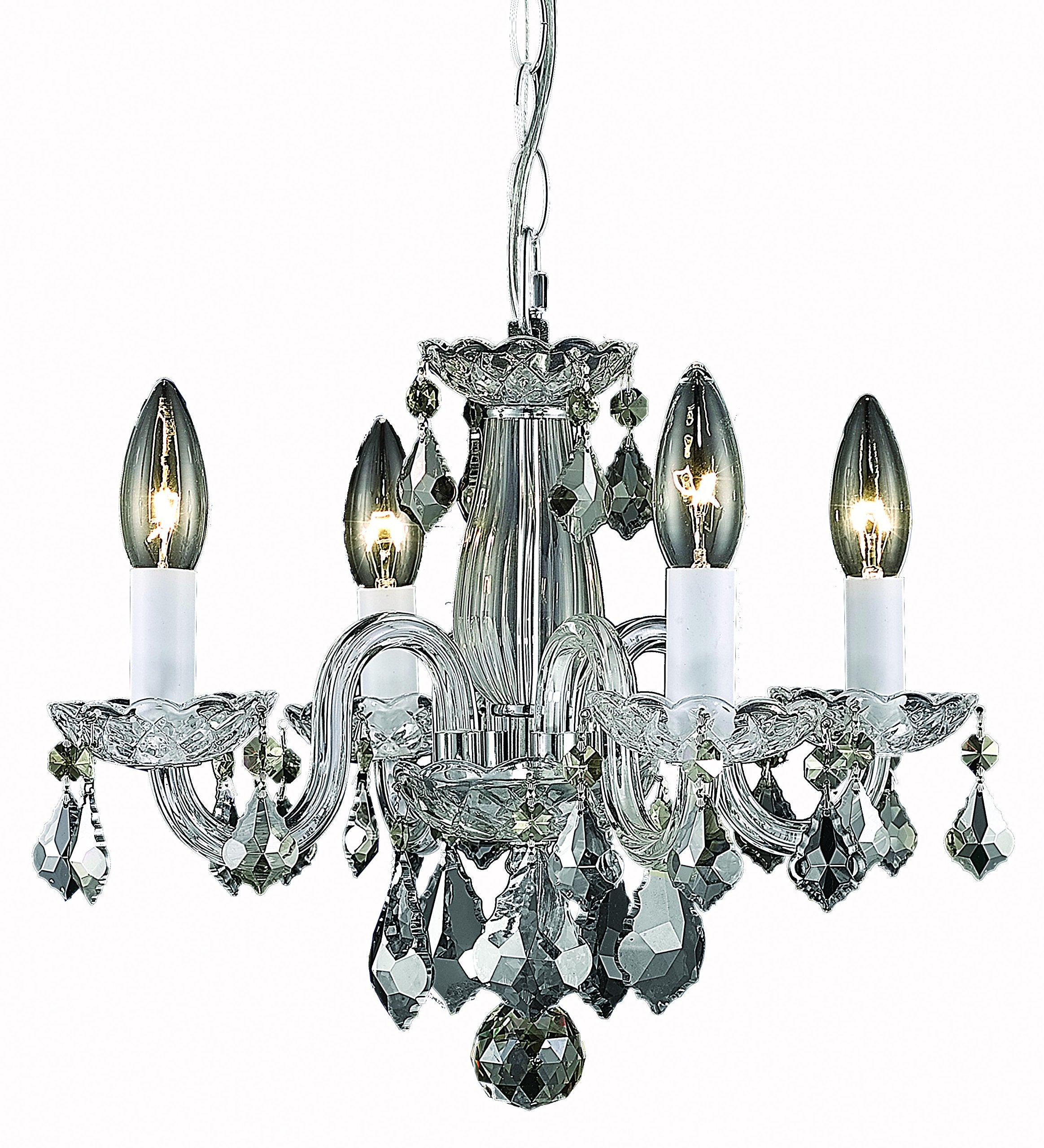Elegant Lighting Living District Indoor Modern Home Decorative Bright Ceiling Azalea Collection Pendant D15in H12in Lt:4 Chrome Finish