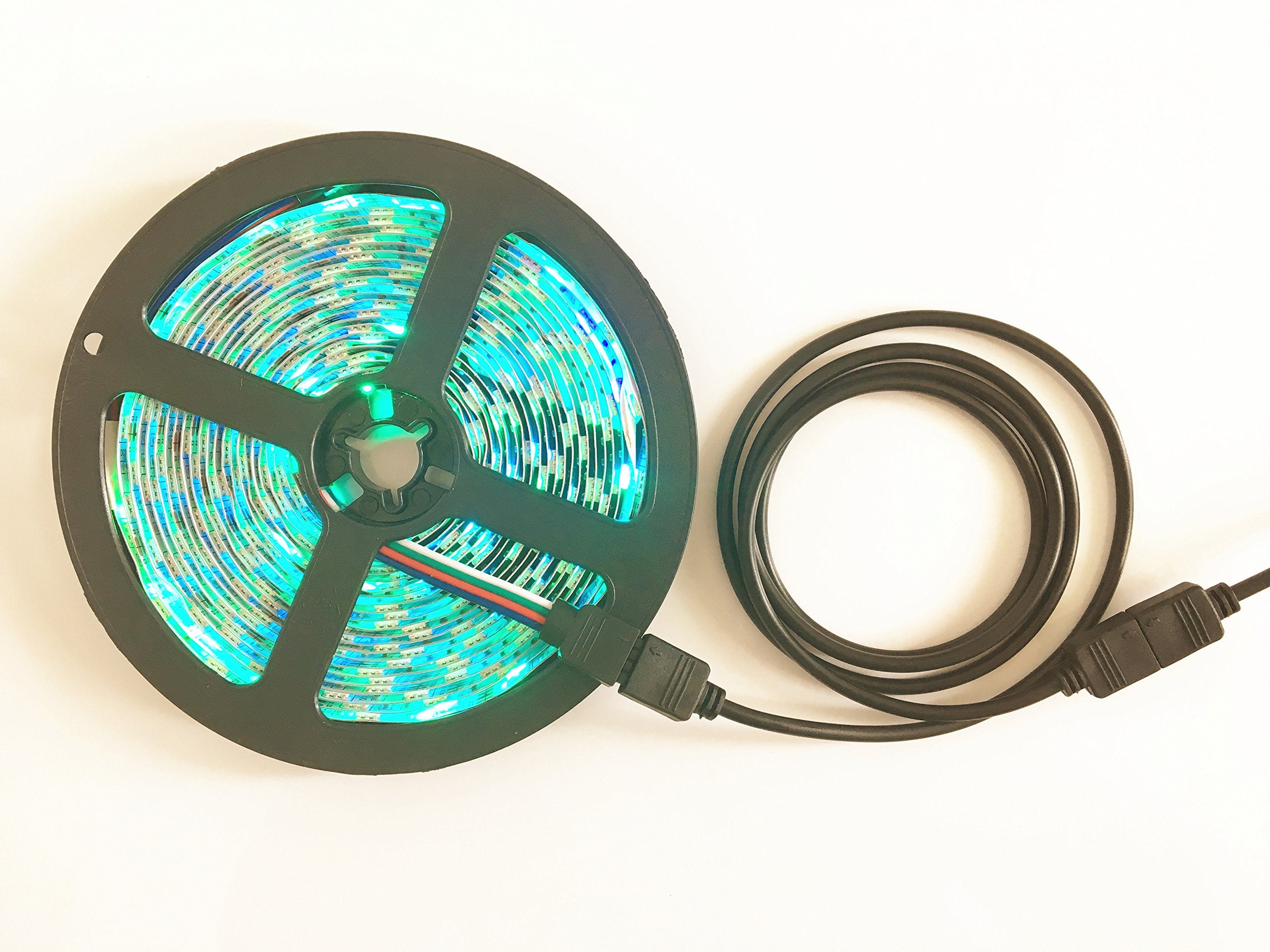 4Pcs Black 1M 3.28Ft 4 Color Rgb Extension Cable Led Strip Connector Extension Cable Cord Wire 4 Pin Led Connector For Smd 5050