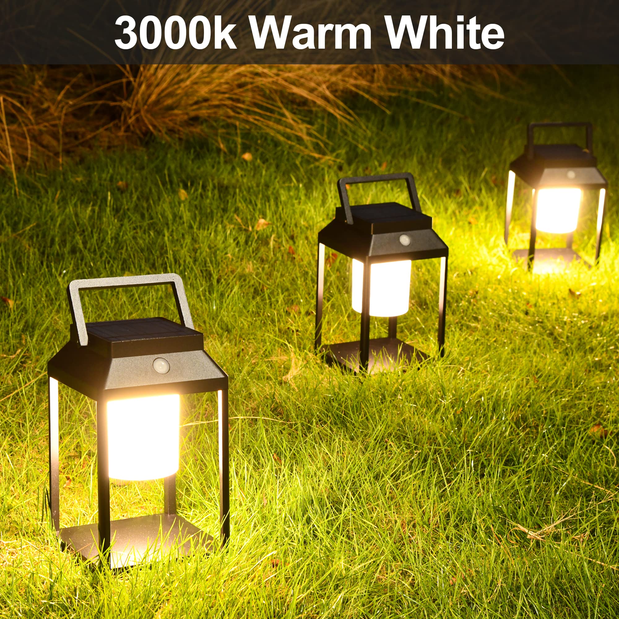 Brimmel Solar Outdoor Lantern Aluminum Led Portable Rechargeable Solar Table Lamp 35W 3000K Outdoor Nightstand Lamp Ip44 Waterpr