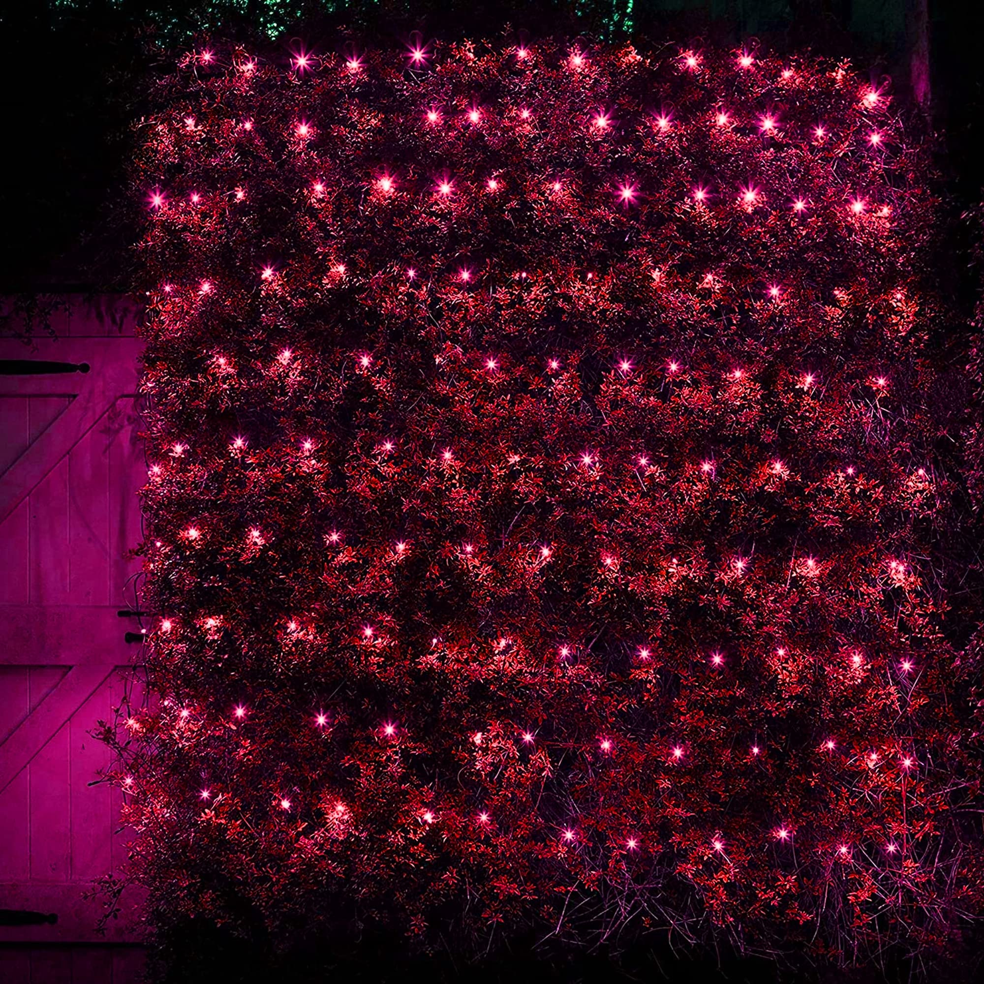 Dazzle Bright 200 LED Net Lights, 9.8 FT x 6.6 FT, Red Connectable Mesh Lights for Indoor Outdoor Decor, Model HB-300COI