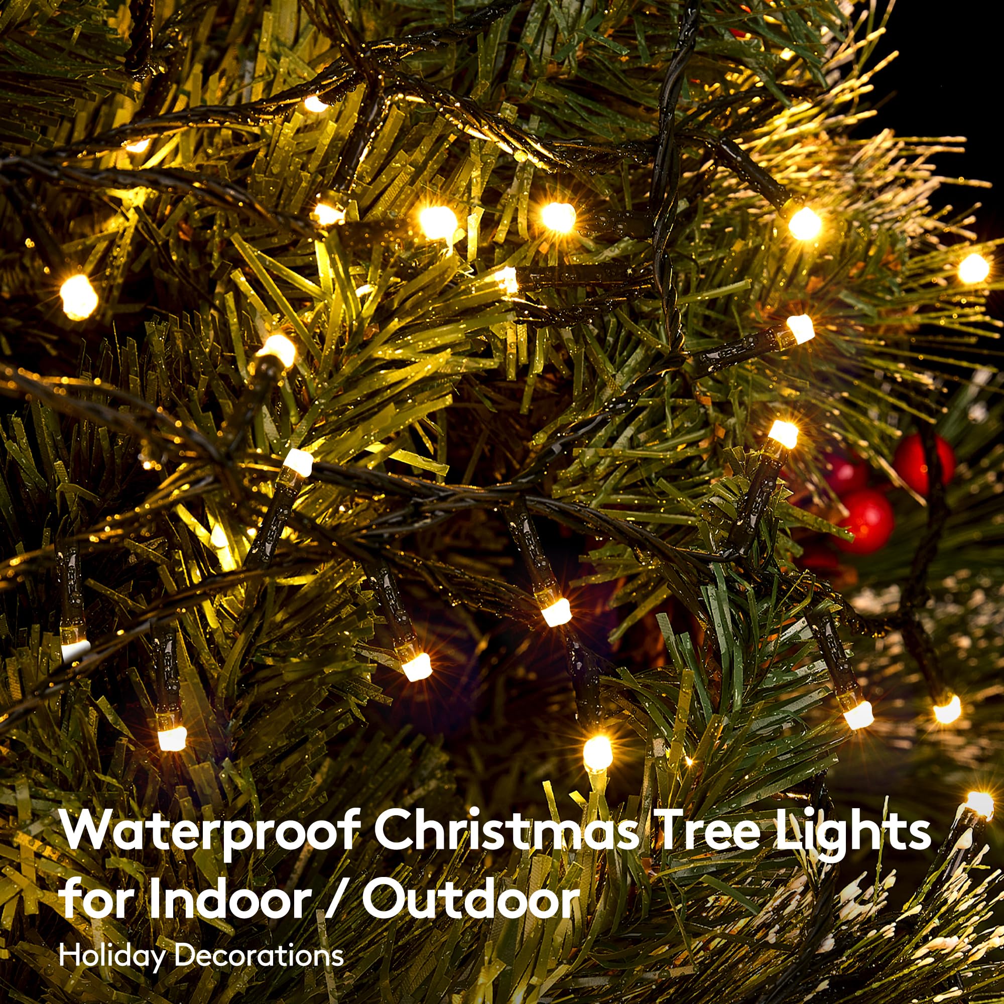 Blctec Christmas Lights 800 Led 272Ft Christmas Tree Lights With 8 Modes, Waterproof, Timer And Connectable Christmas String Lig