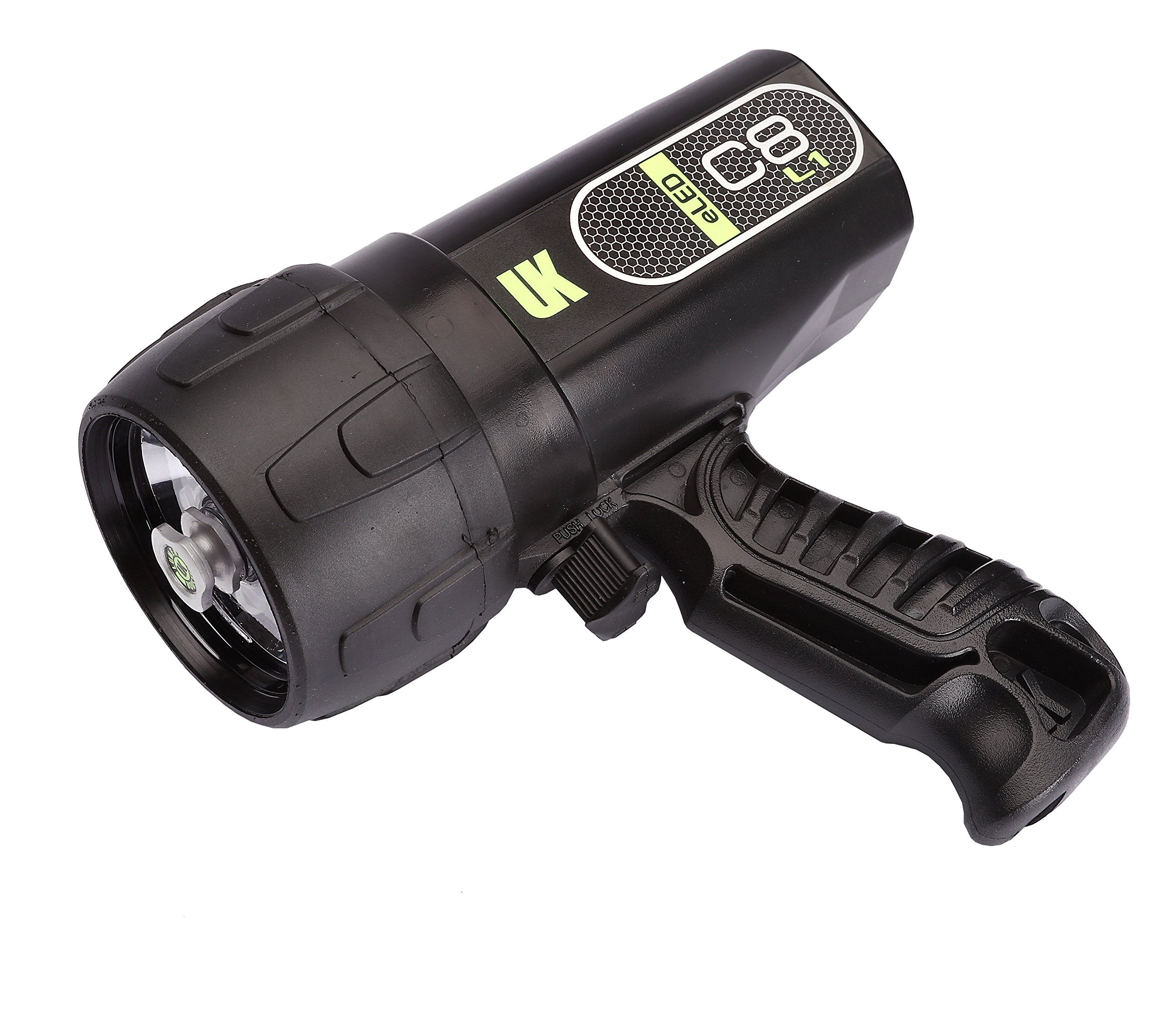 Underwater Kinetics C8 Eled Dive Light, Rechargeable Nimh Battery, Black Rubber Design
