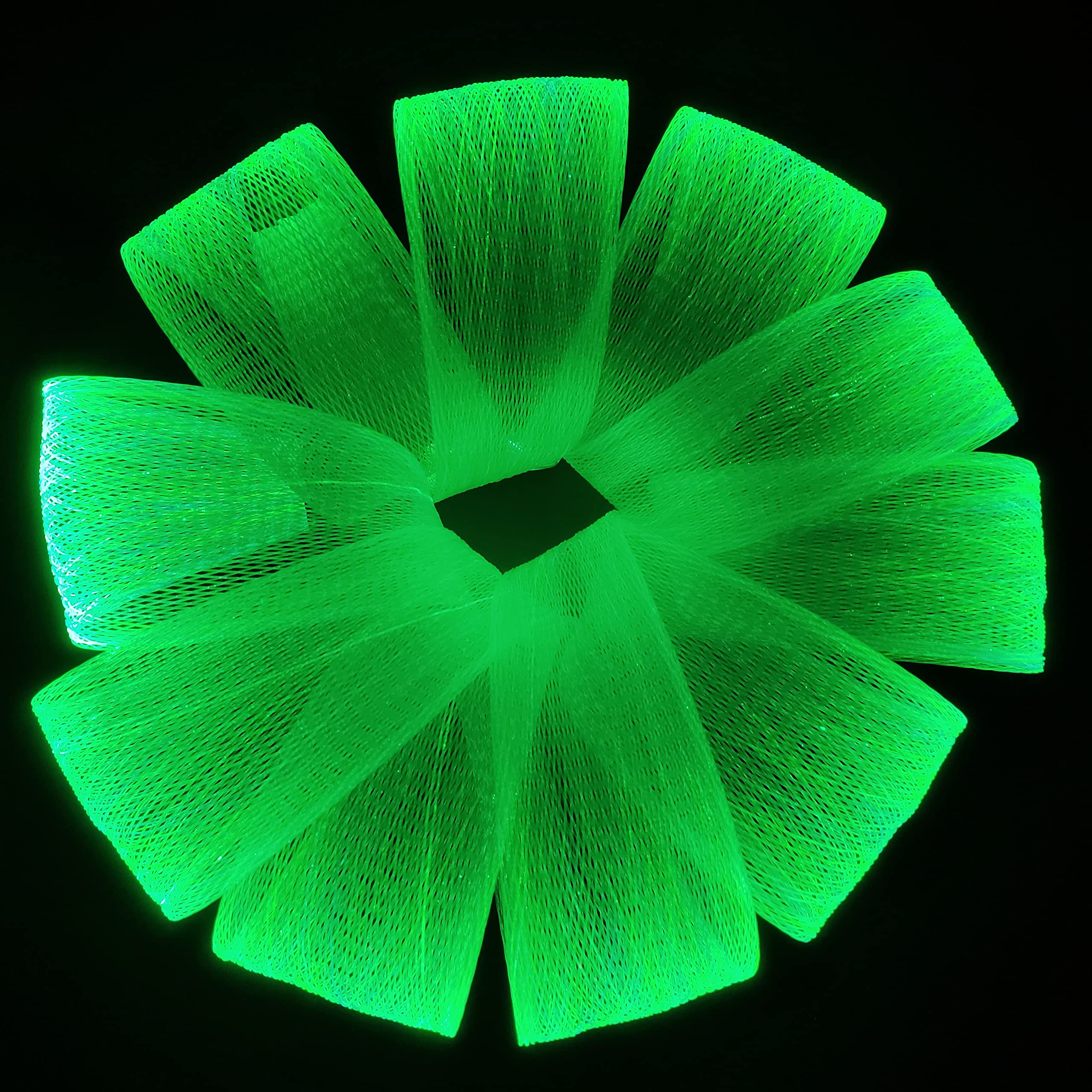 FOPLIT LED Fiber Optic Mesh Light Kit - 3.3 Yards Multicolor Decoration for Ceiling, Walls, Parties, Halloween, Christmas, Model LF500028B