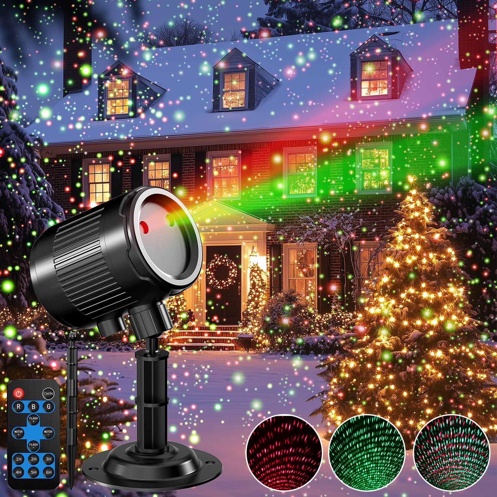 Christmas Laser Projector Light Outdoor: Green Red 2 Color Firefly Laser Lights  Ip65 Waterproof Star Projector Lights Show Decor For Garden Yard Holiday Party  Christmas Halloween New Year Gift