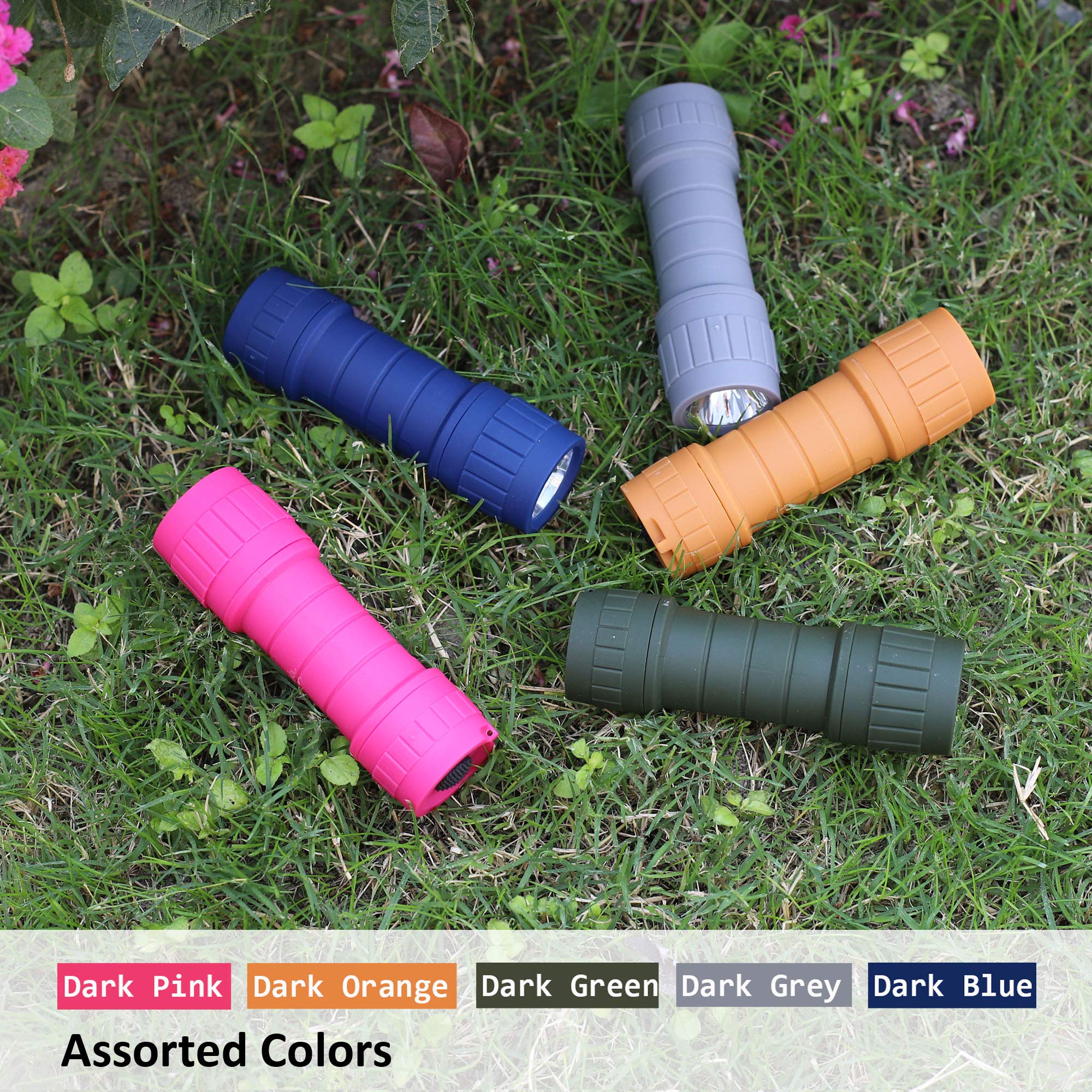 Seamagic 10-Pack Mini Flashlights, 100 Lumen Led, Green, Includes 30 Aaa Batteries
