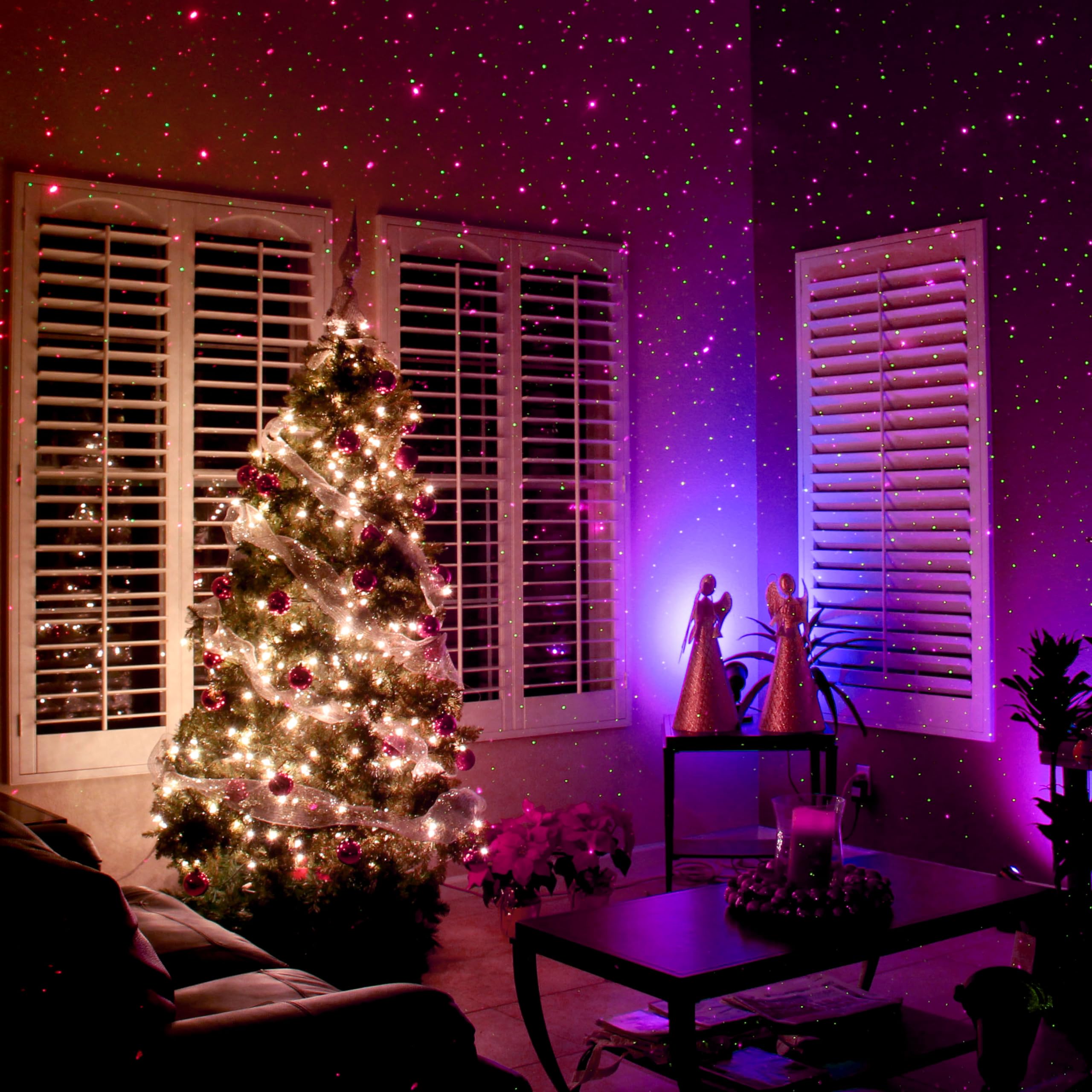 Blisslights Starport Usb Laser Star Projector, Galaxy Light For Gaming, Living Room, Bedroom, Night Light, Or Mood Ambiance (Gre