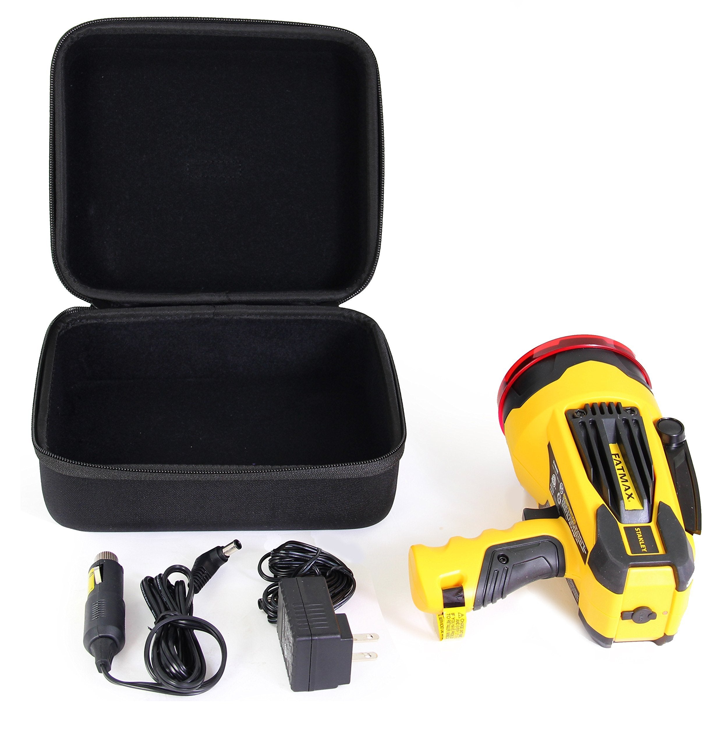 caseling Hard Case for Stanley SL10LEDS LED Spotlight, Black, Durable Ethylene Vinyl Acetate (EVA) Material
