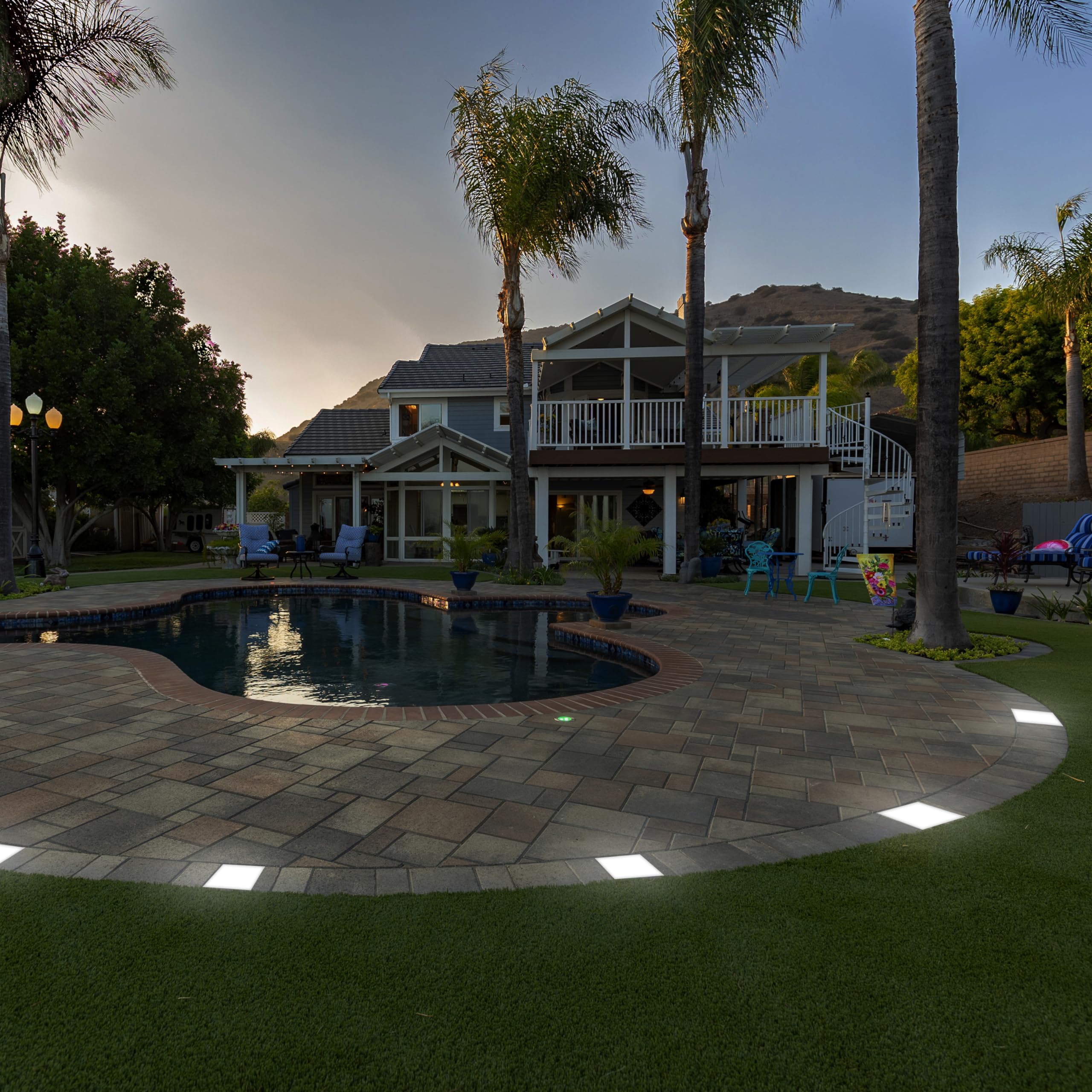 Lumengy Paver Light 6  9 Inch, (5.82 Inch X 8.85 Inch) Glare-Free 5000K Brick Lighting For Paver Driveways, Pathways, Patios & G