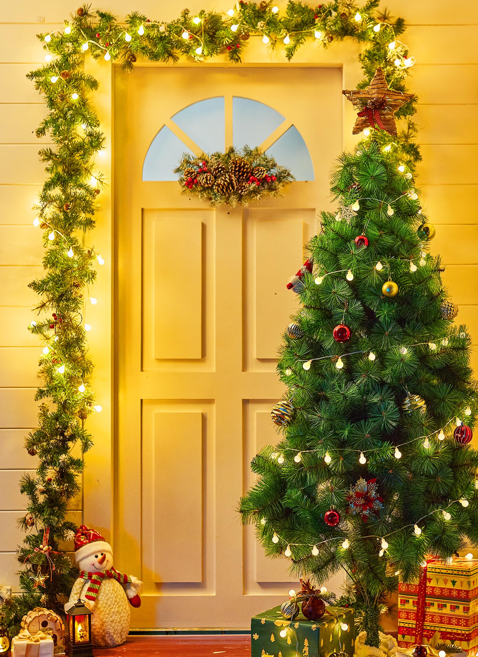Brightown Battery Operated String Lights, 60 LED Globe Fairy Lights, 19.6Ft, MiniGlobe-60D, Indoor/Outdoor Decor