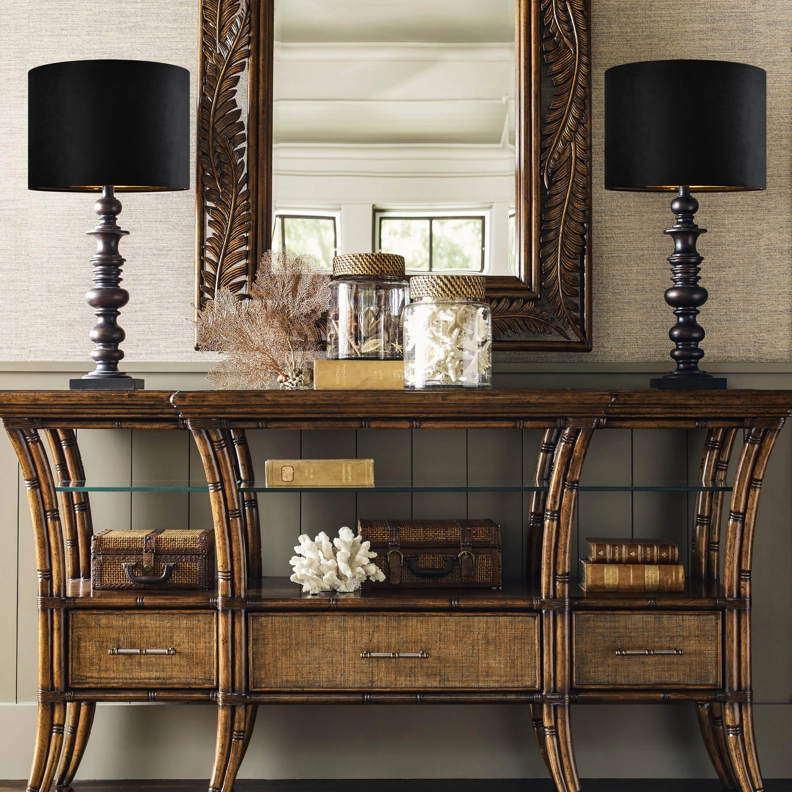 Go&So Black Velvet Lamp Shades - 13 Top X 13 Bottom X 10 High(Spider) Medium Drum Lampshades - Traditional Fabric Lamp Shade For