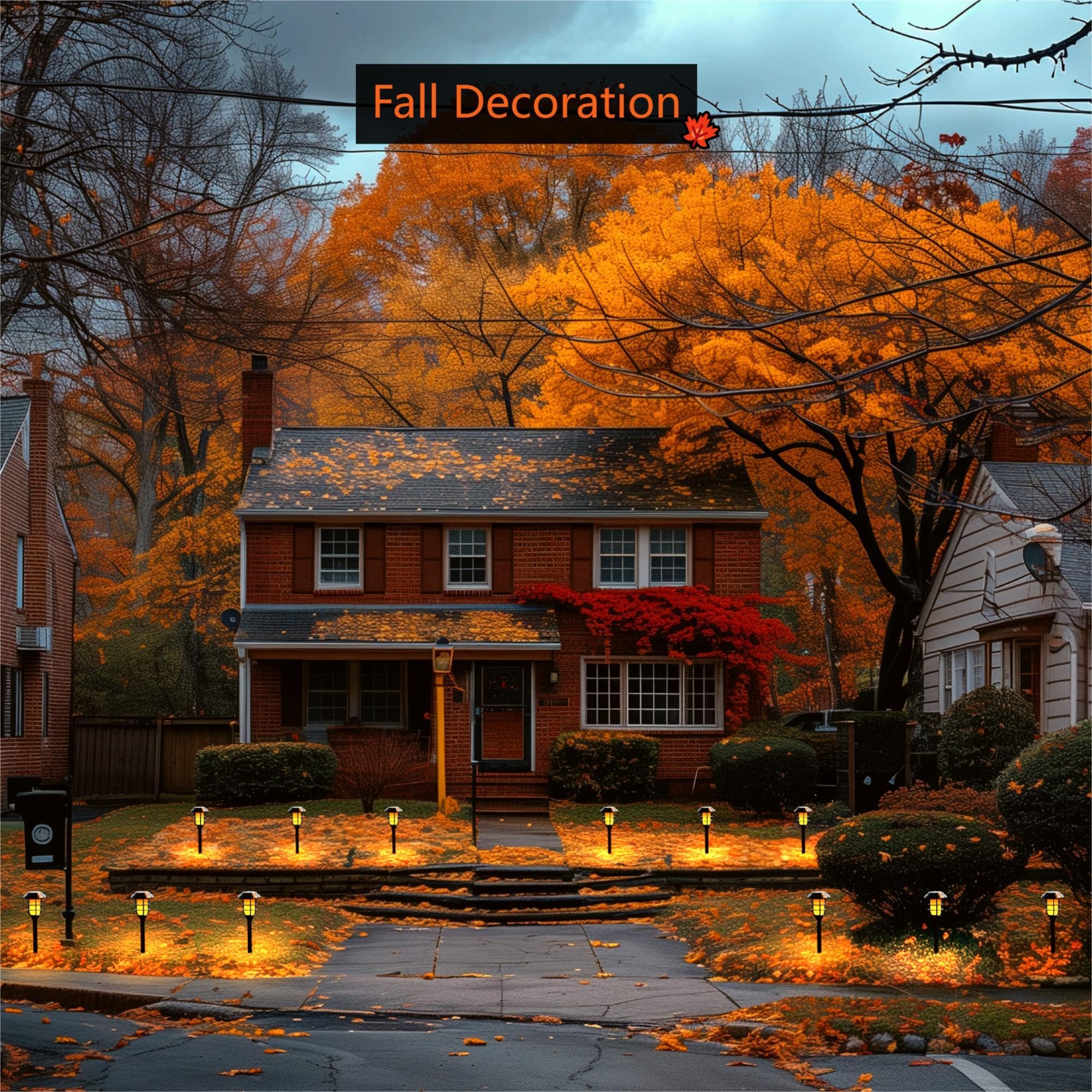 Hmdecor Solar Lights Outdoor, 6 Pack Solar Torch Light With Flickering Flame,Solar Garden Lights Waterproof For Outdoor Decor, Yard, Patio,Pathway,Walkway.